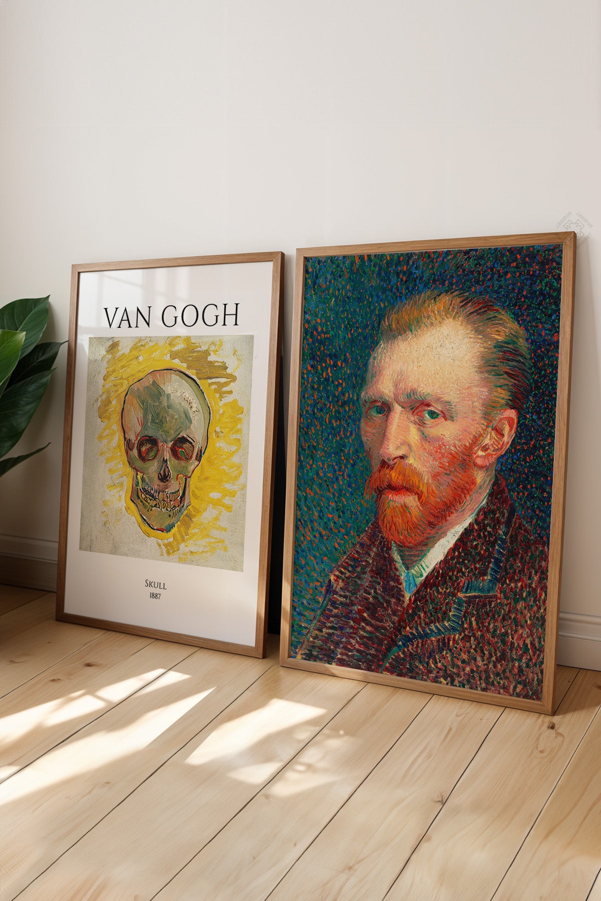 Van Gogh 2'li Ahşap Çerçeveli Poster, Tablo Seti No:38