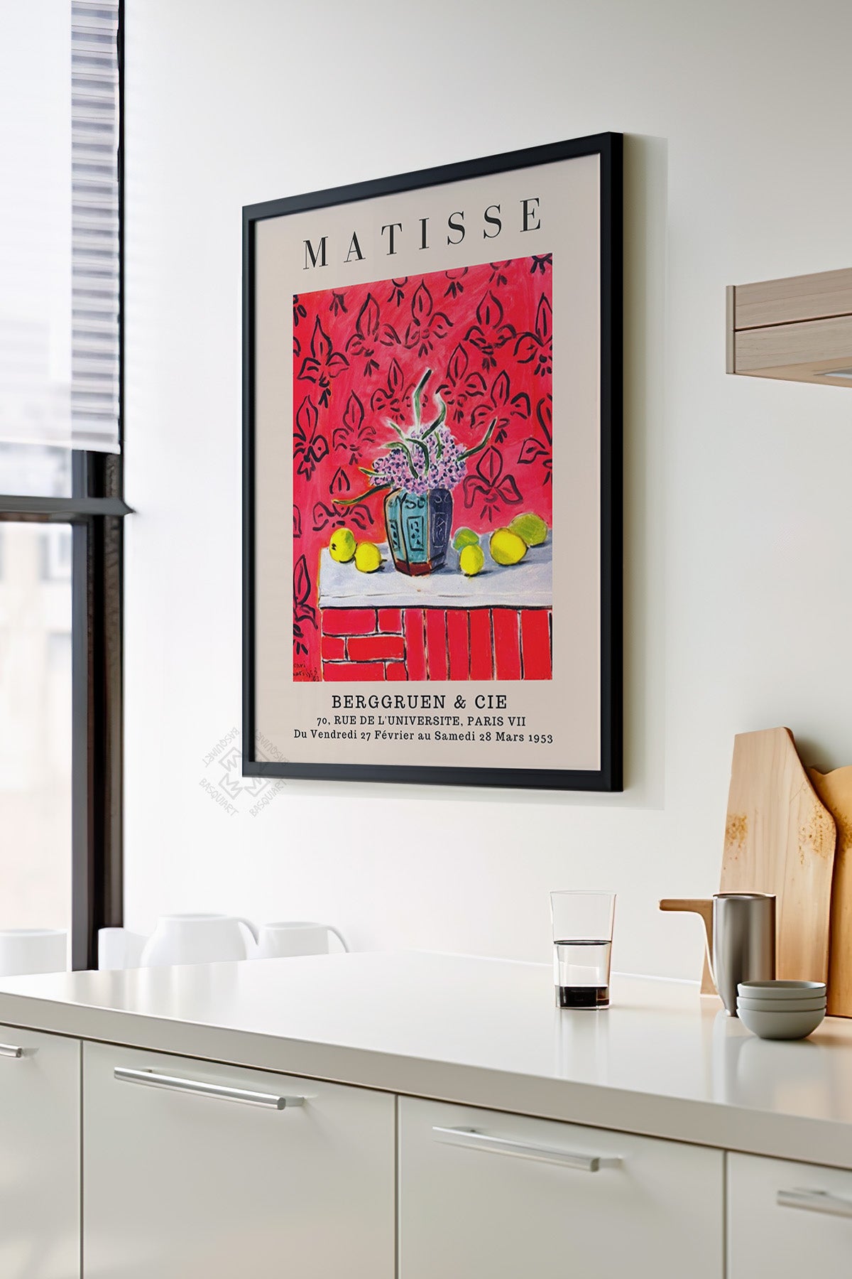 Henri Matisse Serisi Siyah Çerçeveli Poster, Tablo Duvar Dekoru No:11