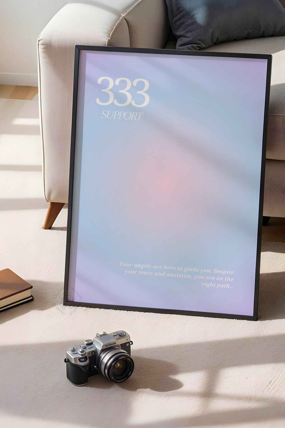 Aura Serisi Siyah Çerçeveli Poster, Tablo No:165