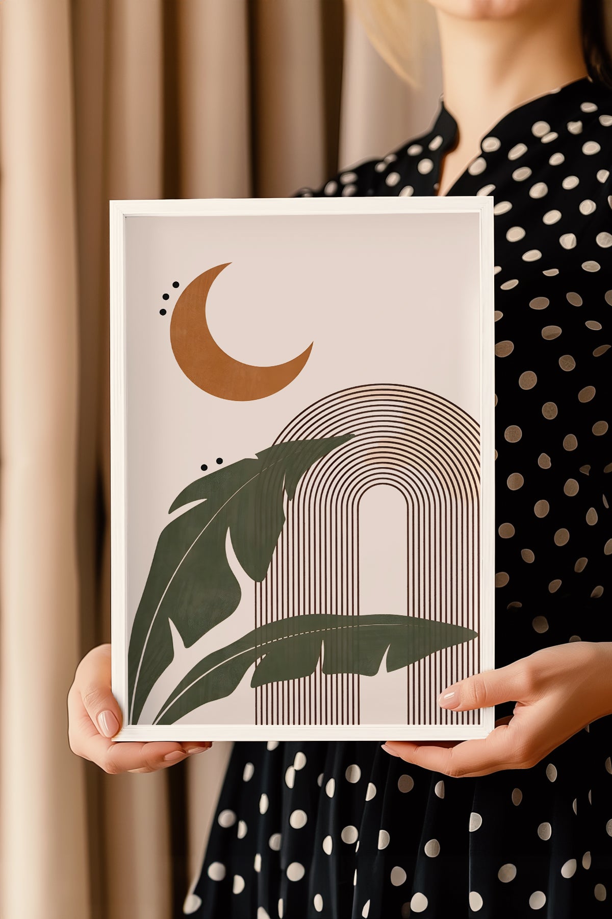 Bohemian Serisi Beyaz Çerçeveli Poster, Tablo No:42