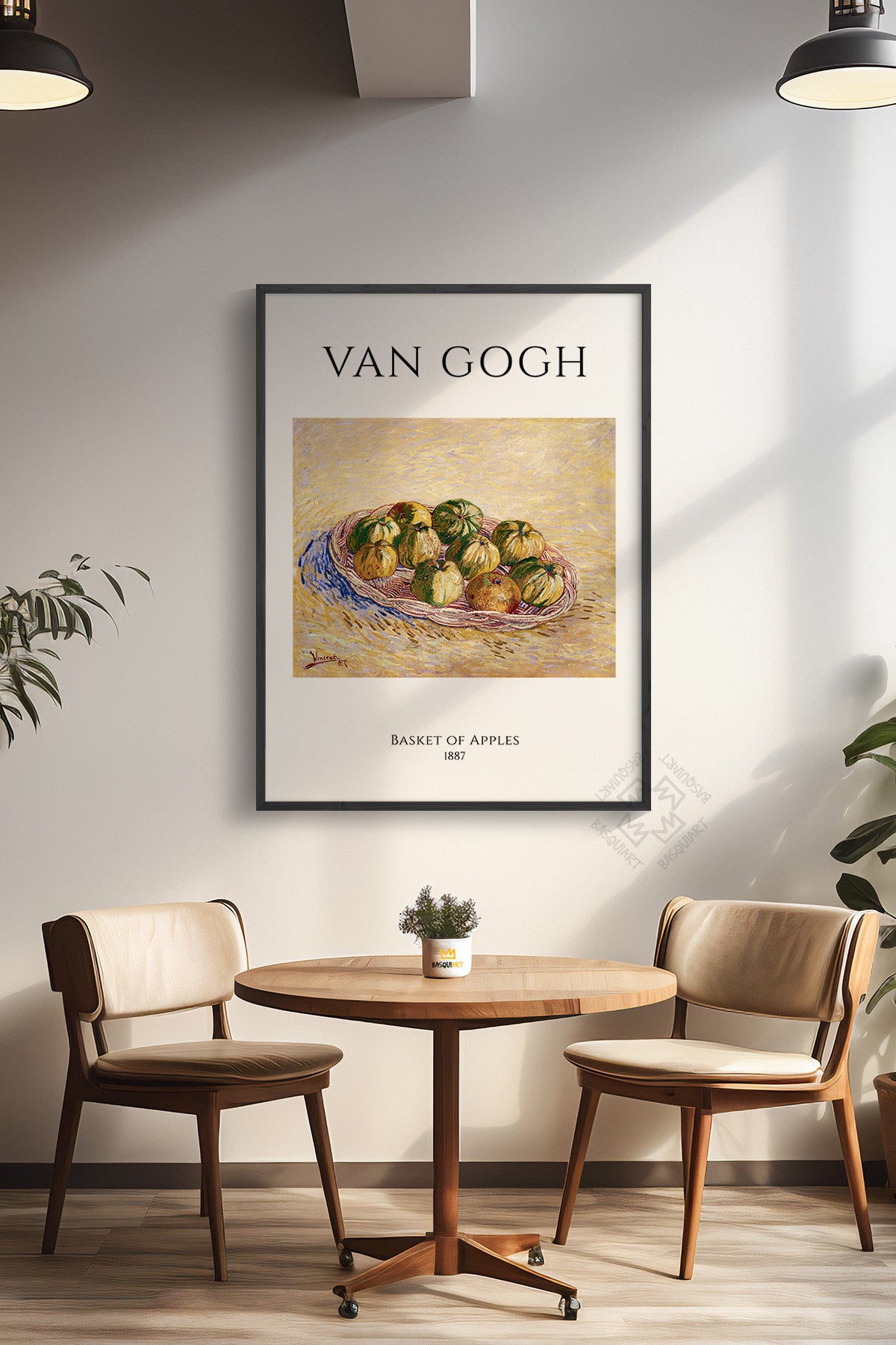 Vincent Van Gogh Serisi Siyah Çerçeveli Poster, Tablo Duvar Dekoru No:29