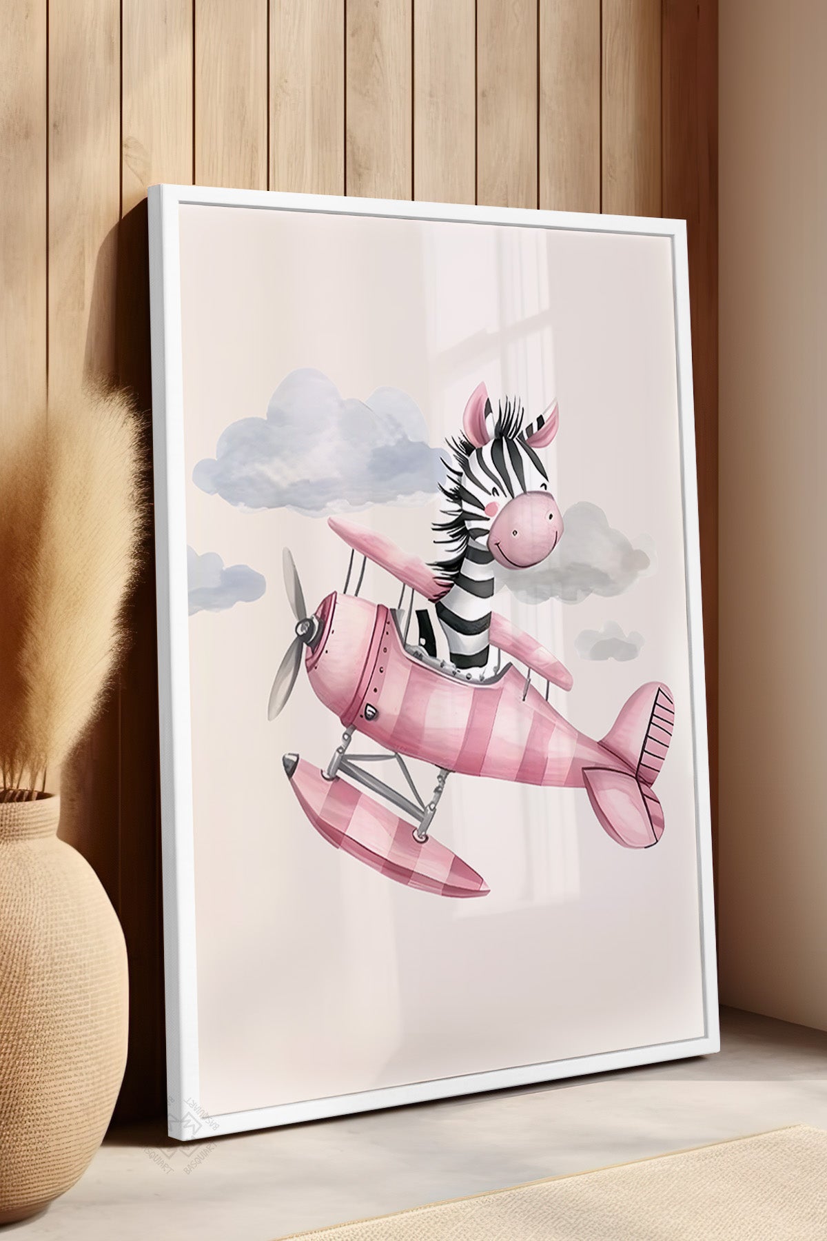 Çocuk Odası, Bebek Odası Beyaz Çerçeveli Poster, Tablo No:41