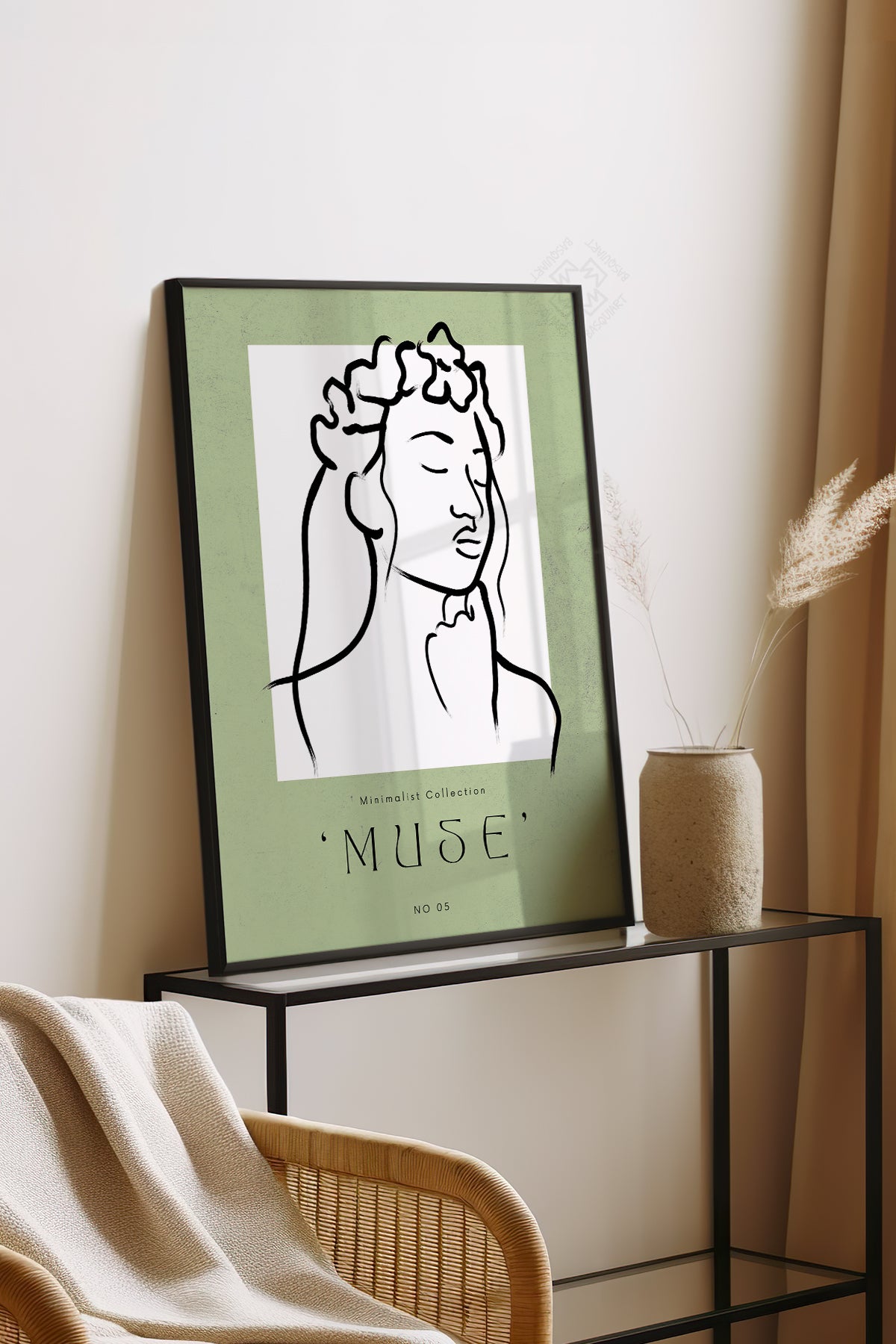 Bohemian Serisi Siyah Çerçeveli Poster, Tablo No:64