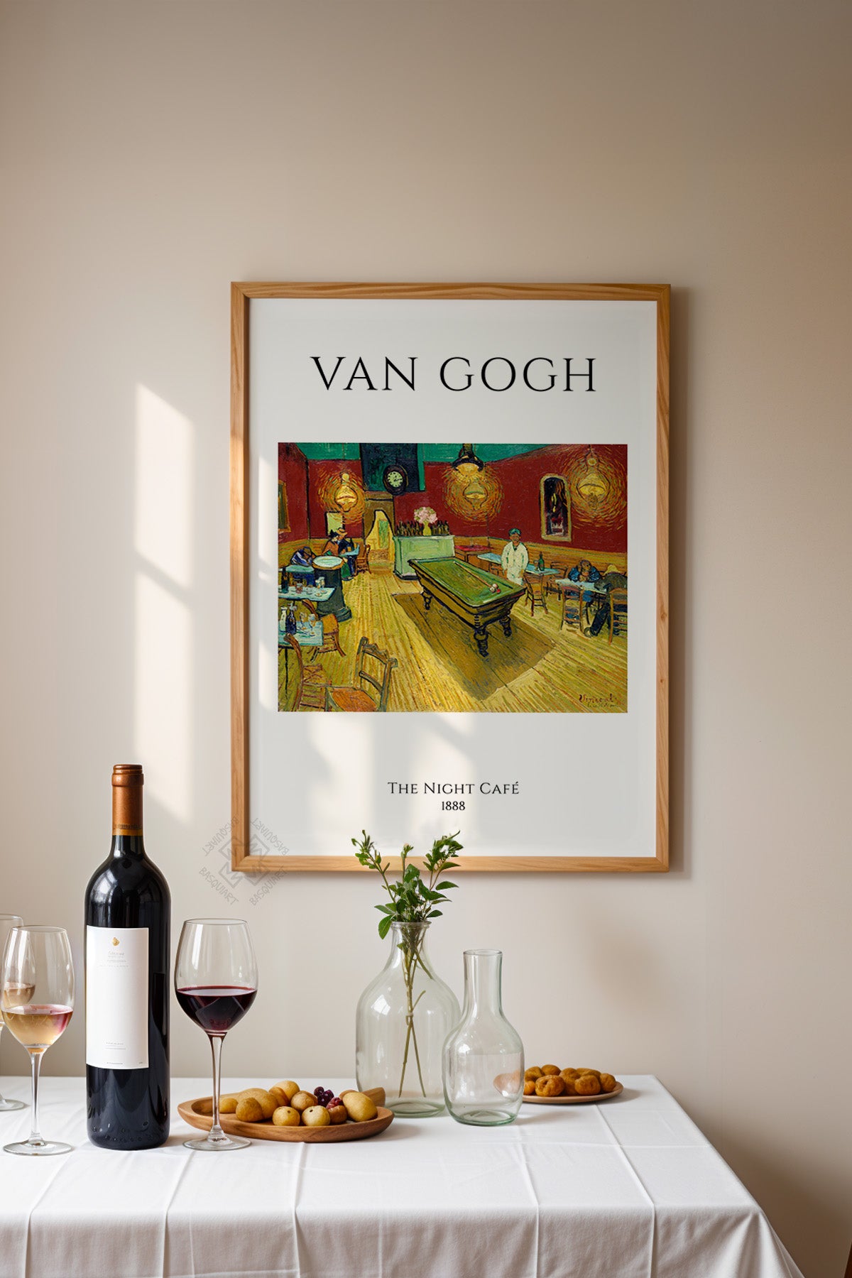 Vincent Van Gogh Serisi Ahşap Çerçeveli Poster, Tablo Duvar Dekoru No:14