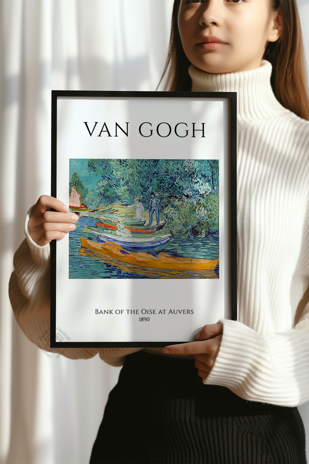 Vincent Van Gogh Serisi Siyah Çerçeveli Poster, Tablo Duvar Dekoru No:10