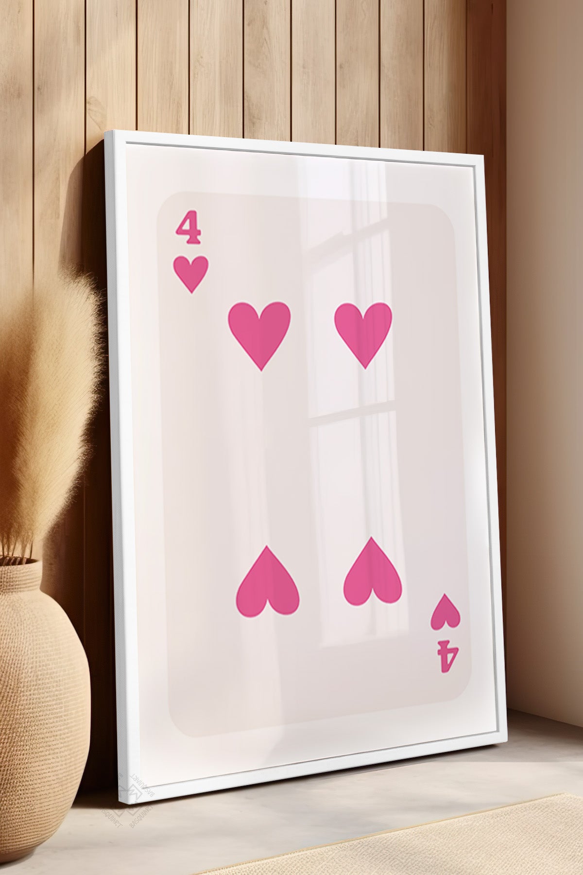 Lucky You Serisi Beyaz Çerçeveli Poster, Tablo Duvar Dekoru No:56