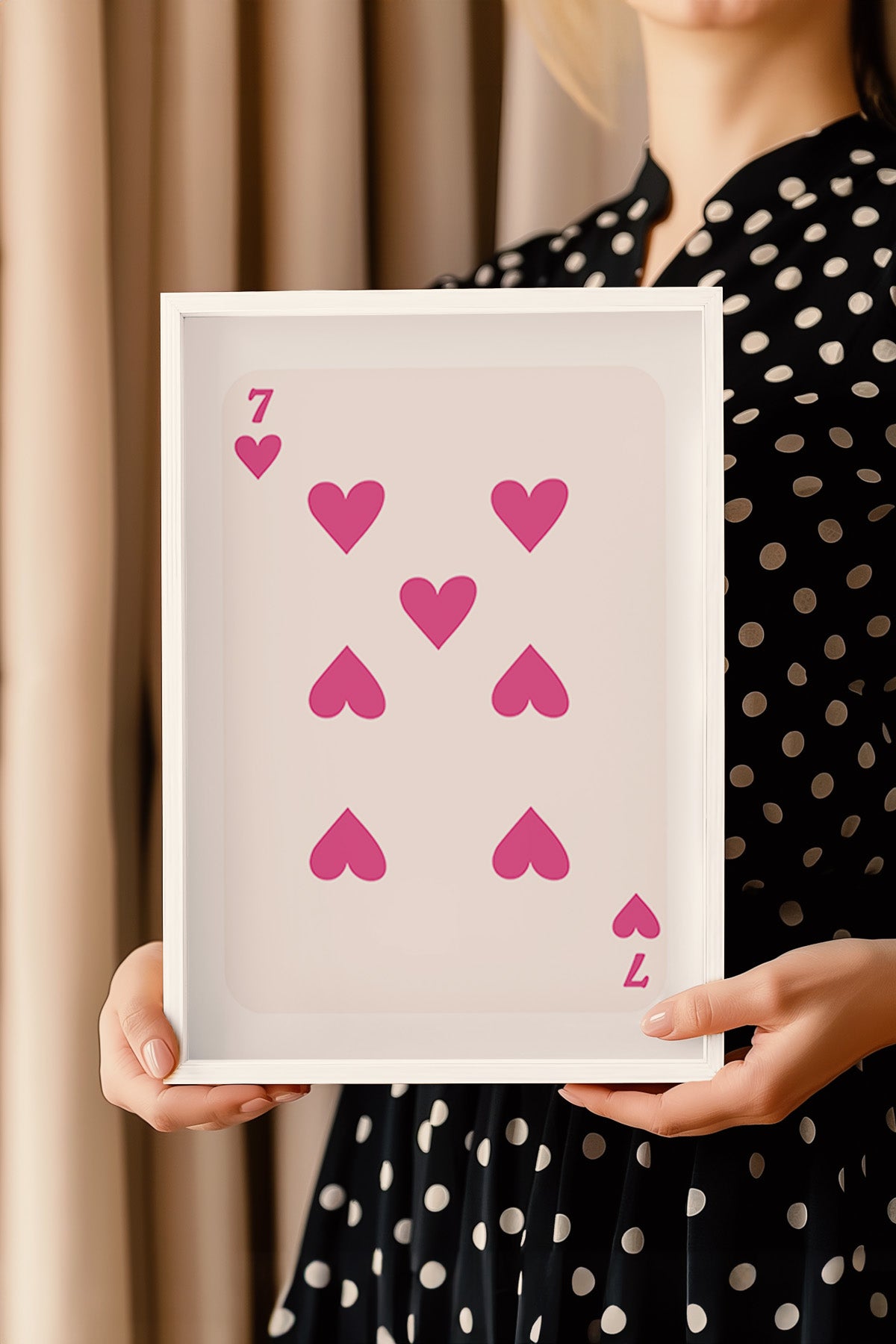 Lucky You Serisi Beyaz Çerçeveli Poster, Tablo Duvar Dekoru No:59