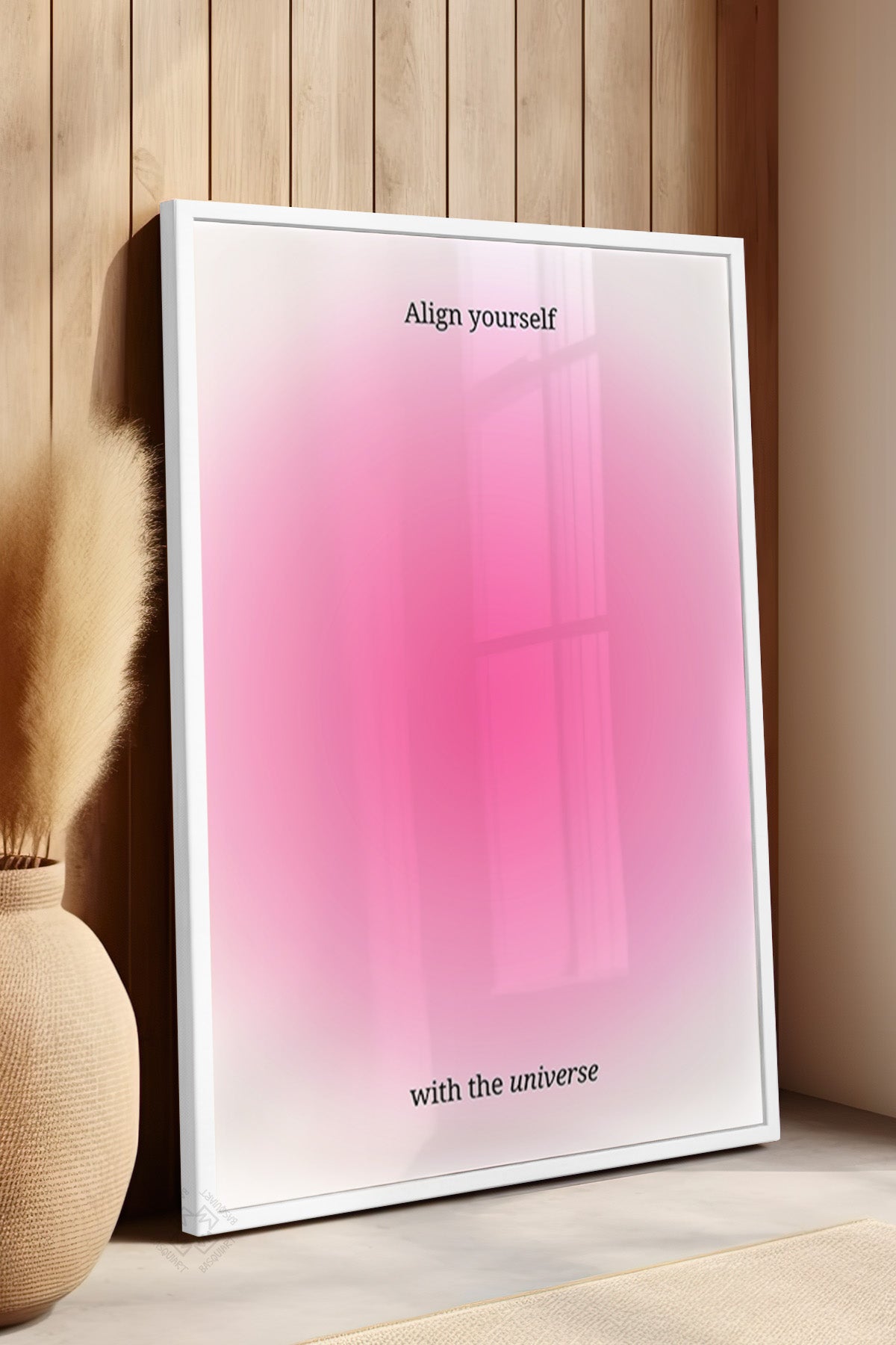 Aura Serisi Beyaz Çerçeveli Poster, Tablo No:89