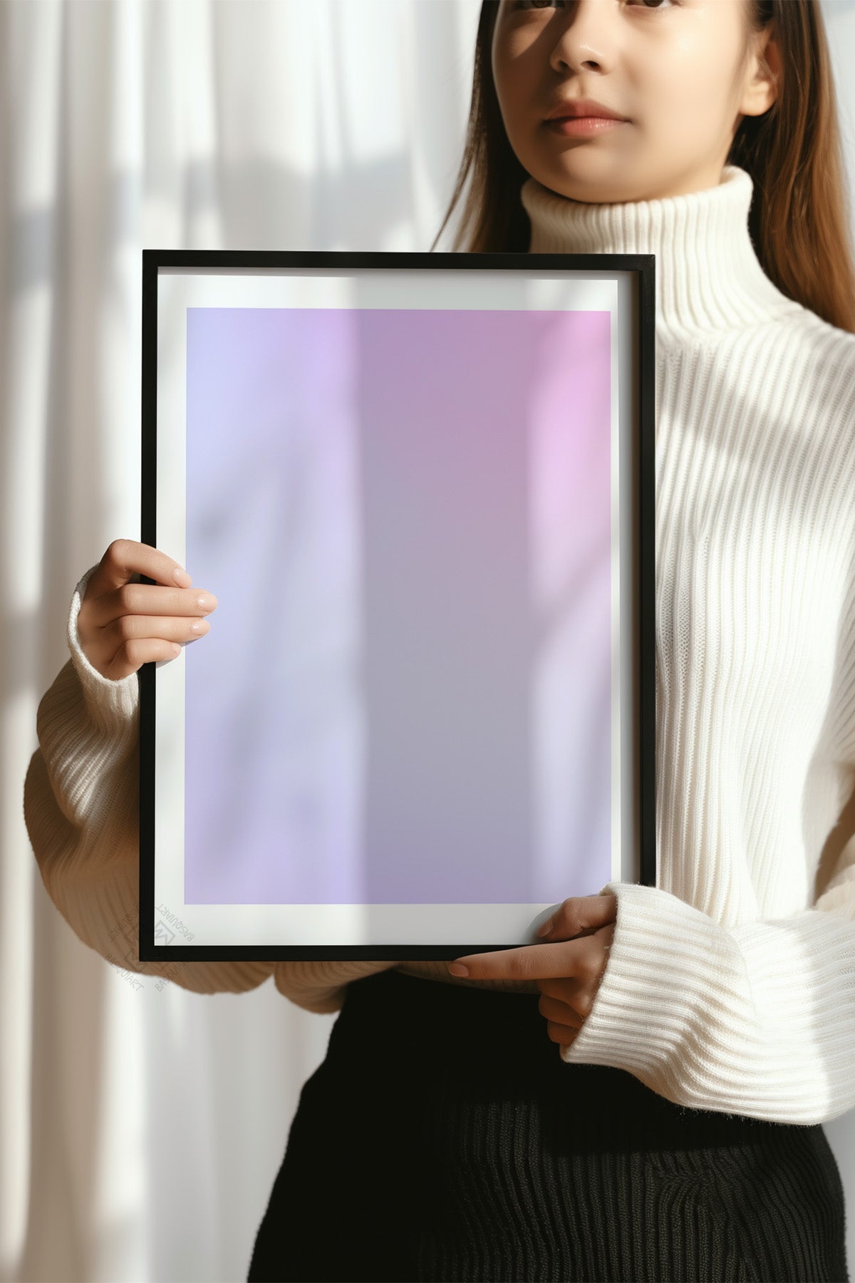 Aura Serisi Siyah Çerçeveli Poster, Tablo No:24