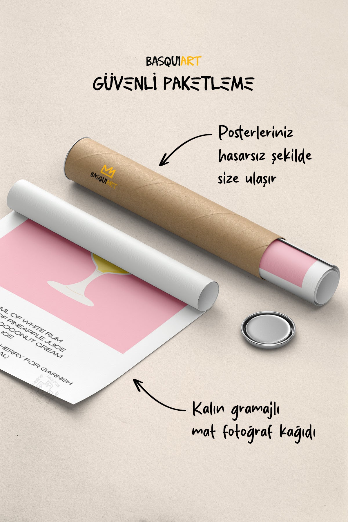 Kokteyl Serisi Poster, Cafe, Restoran, Mutfak Duvar Dekoru No:19
