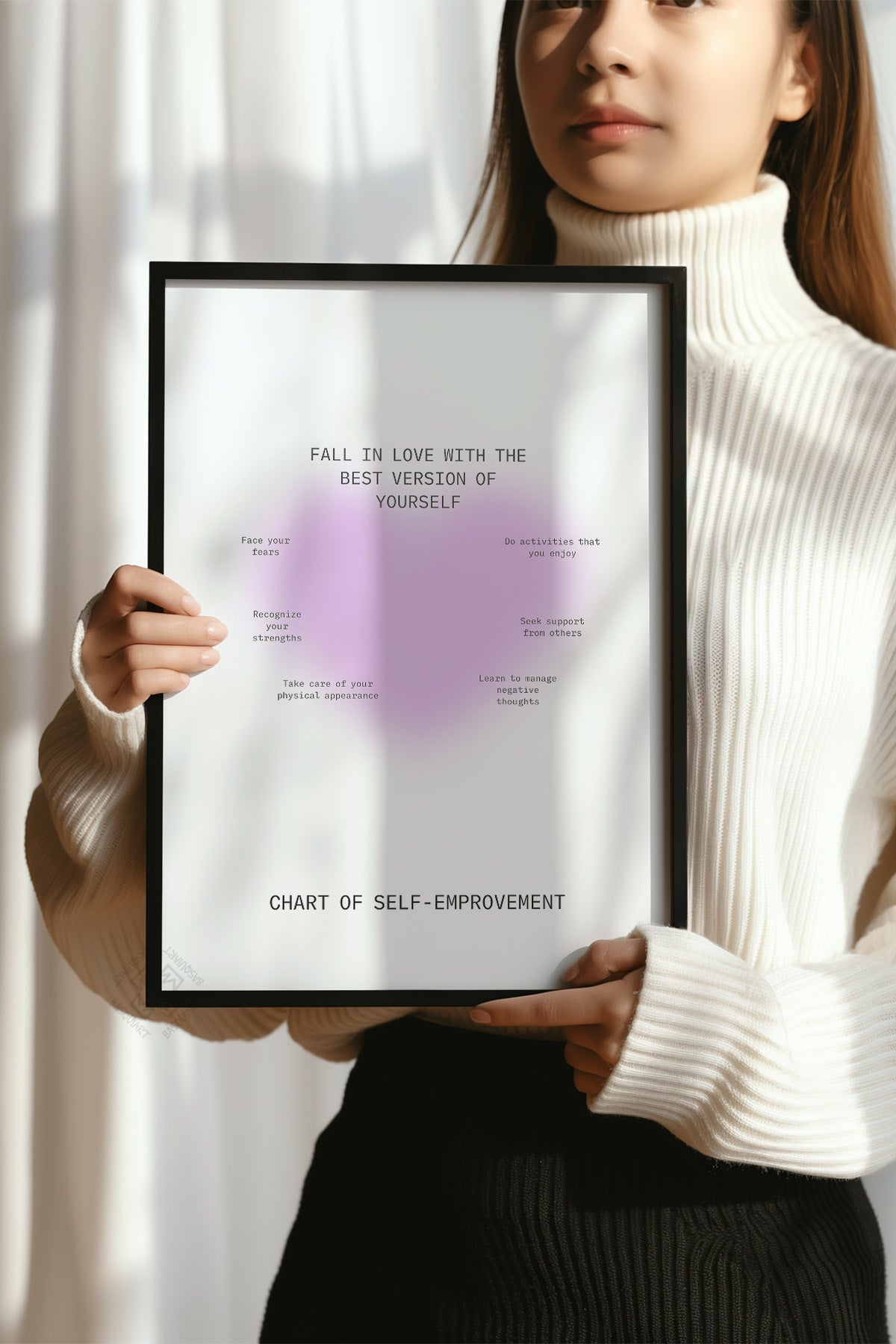 Aura Serisi Siyah Çerçeveli Poster, Tablo No:113