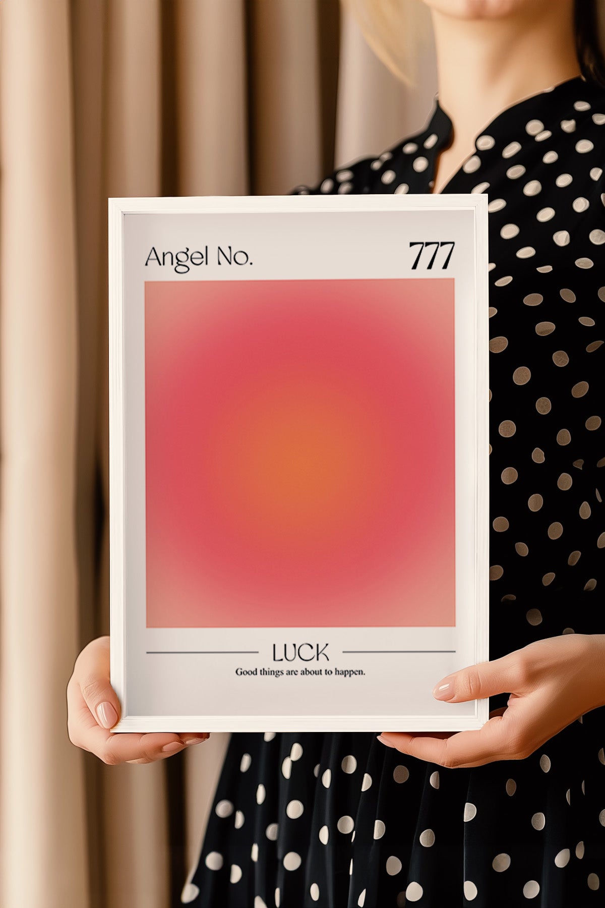 Aura Serisi Beyaz Çerçeveli Poster, Tablo No:11