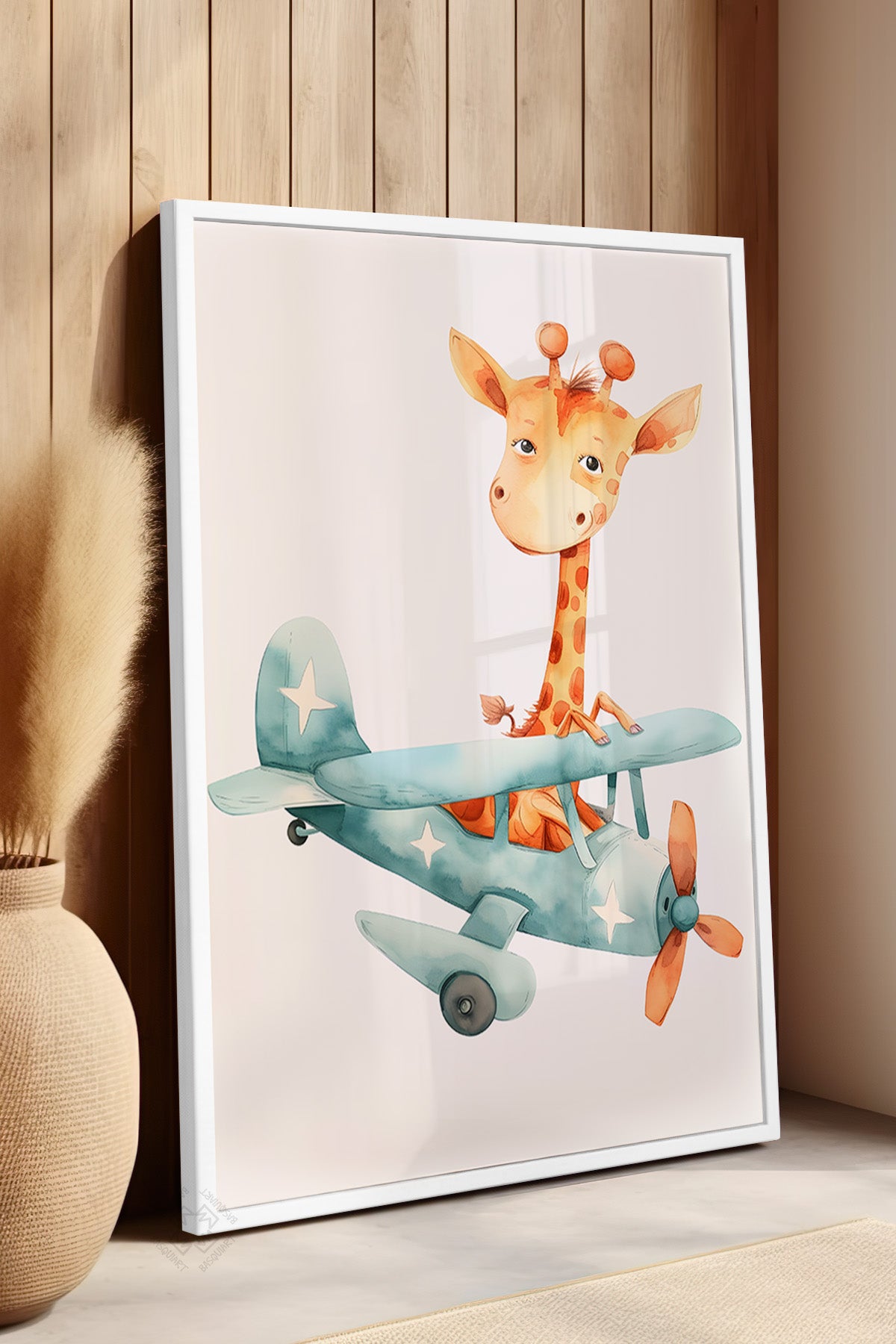 Çocuk Odası, Bebek Odası Beyaz Çerçeveli Poster, Tablo No:48