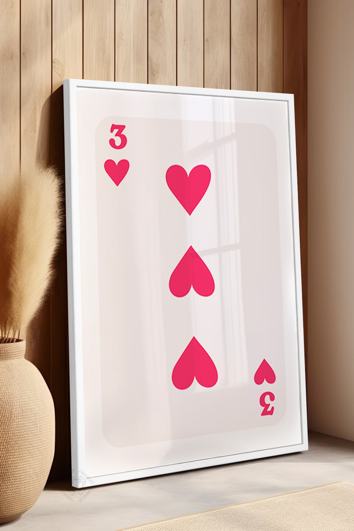 Lucky You Serisi Beyaz Çerçeveli Poster, Tablo Duvar Dekoru No:96