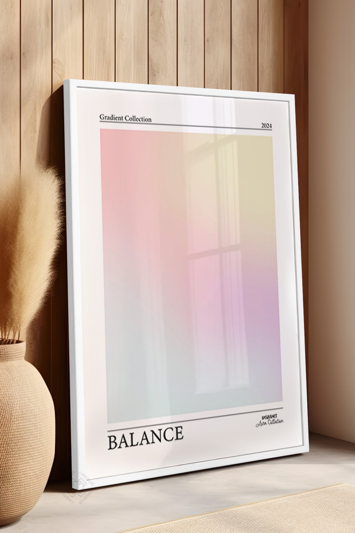 Aura Serisi Beyaz Çerçeveli Poster, Tablo No:29