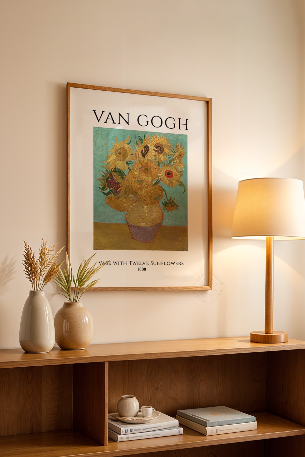 Vincent Van Gogh Serisi Ahşap Çerçeveli Poster, Tablo Duvar Dekoru No:17