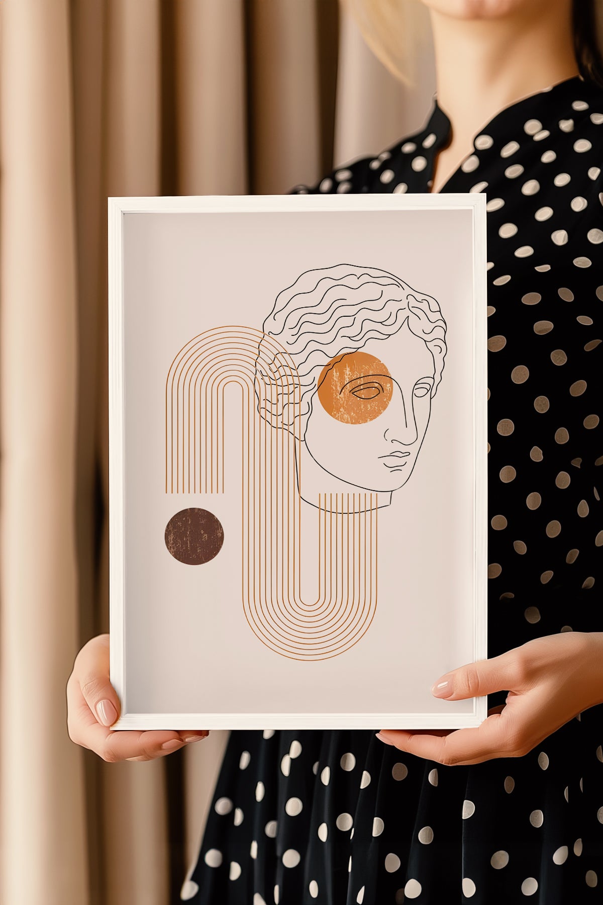Bohemian Serisi Beyaz Çerçeveli Poster, Tablo No:23