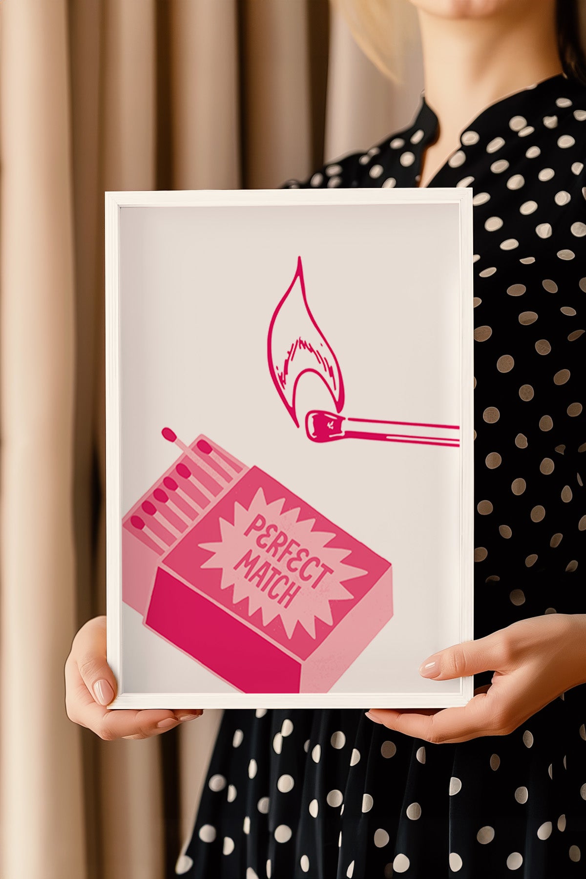 Lucky You Serisi Beyaz Çerçeveli Poster, Tablo Duvar Dekoru No:85