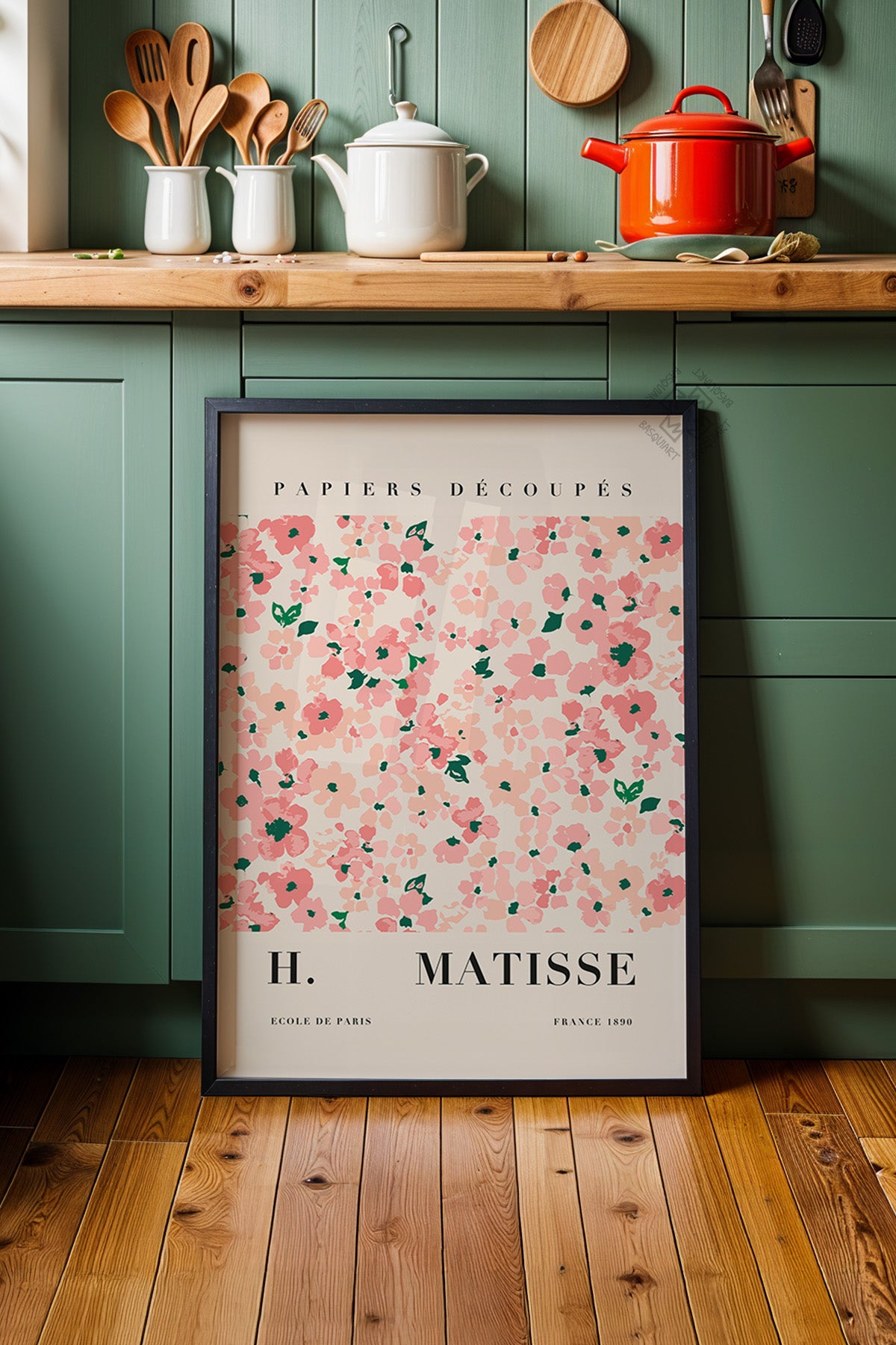 Henri Matisse Serisi Siyah Çerçeveli Poster, Tablo Duvar Dekoru No:16