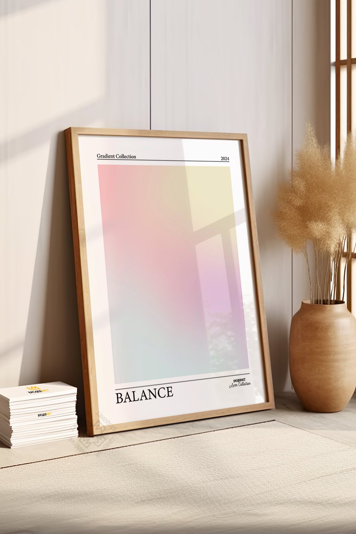Aura Serisi Ahşap Çerçeveli Poster, Tablo No:29