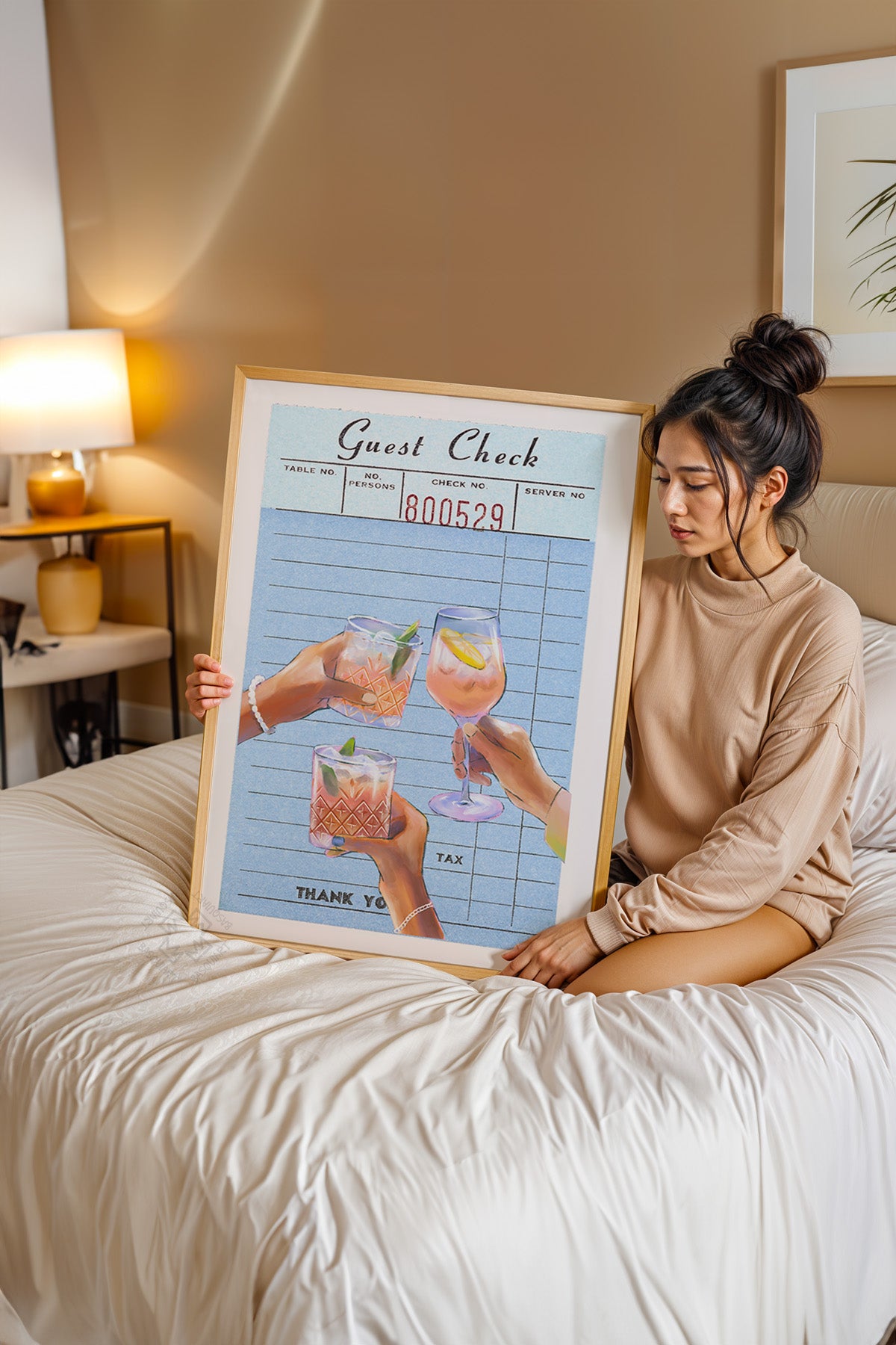 Lucky You Serisi Ahşap Çerçeveli Poster, Tablo Duvar Dekoru No:32