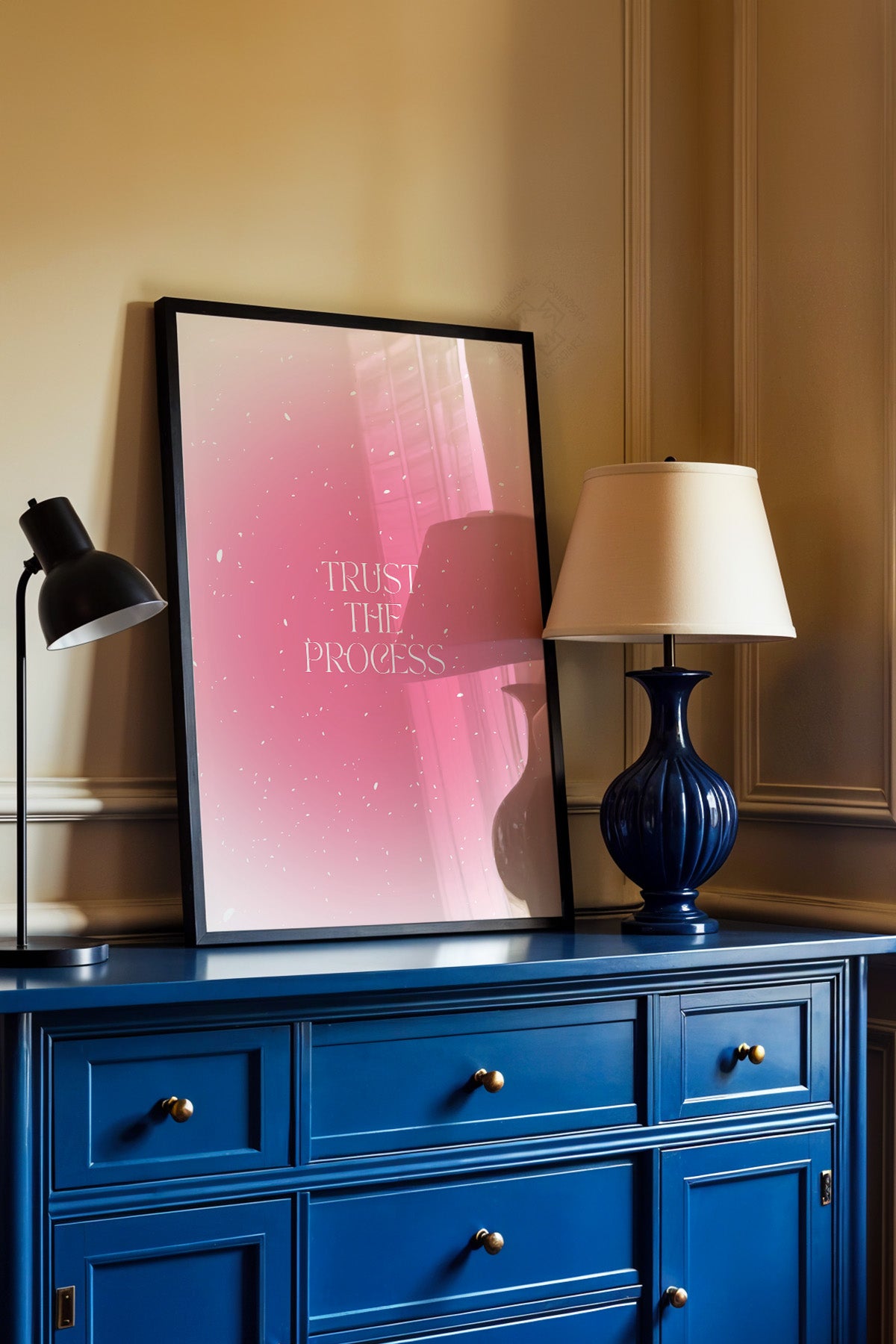 Aura Serisi Siyah Çerçeveli Poster, Tablo No:104