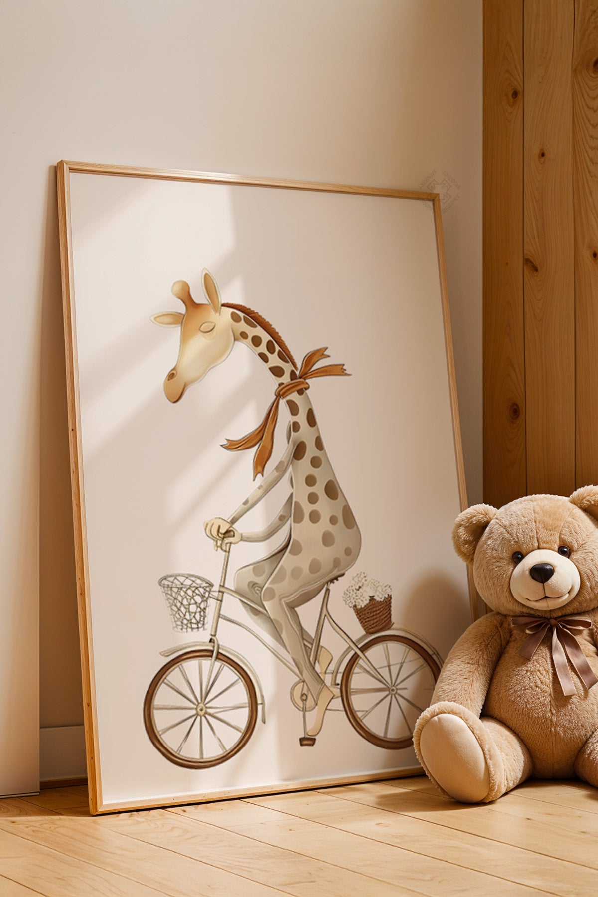 Çocuk Odası, Bebek Odası Ahşap Çerçeveli Poster, Tablo No:83