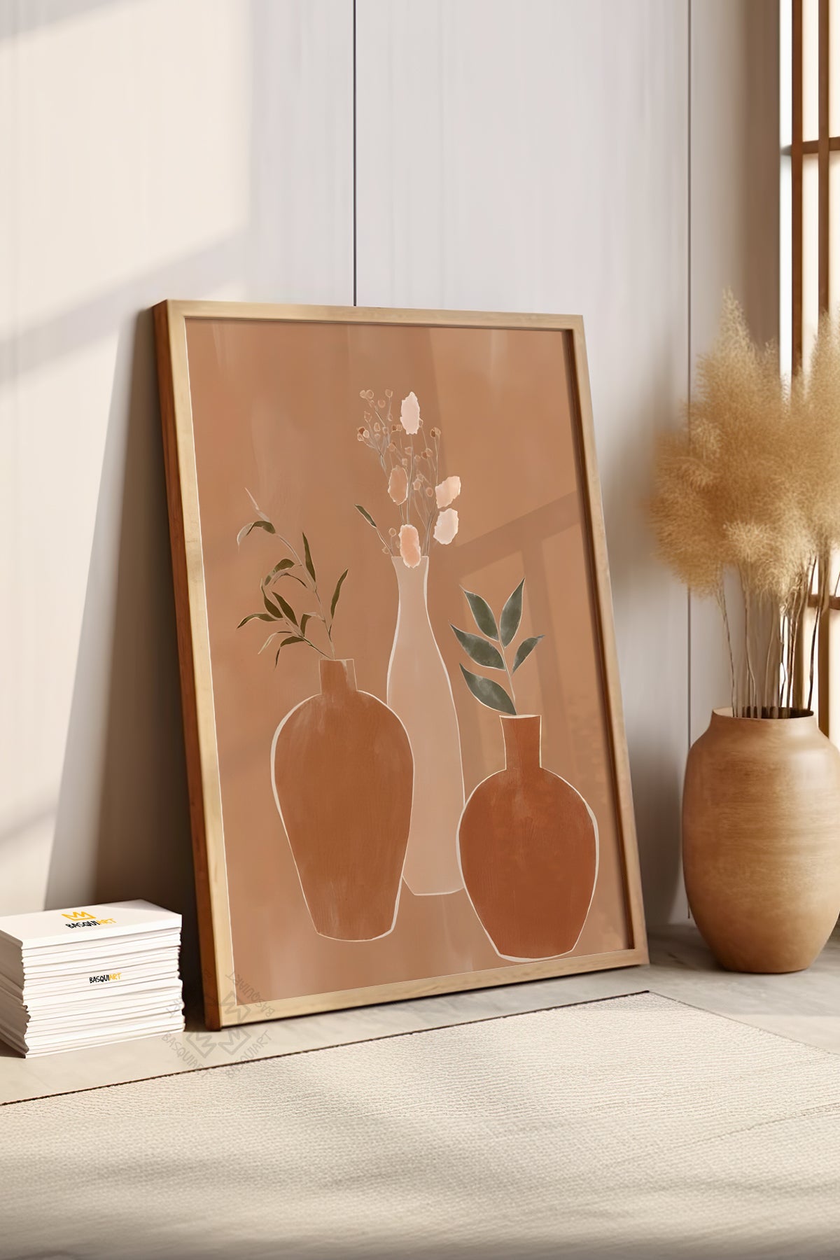 Bohemian Serisi Ahşap Çerçeveli Poster, Tablo No:35