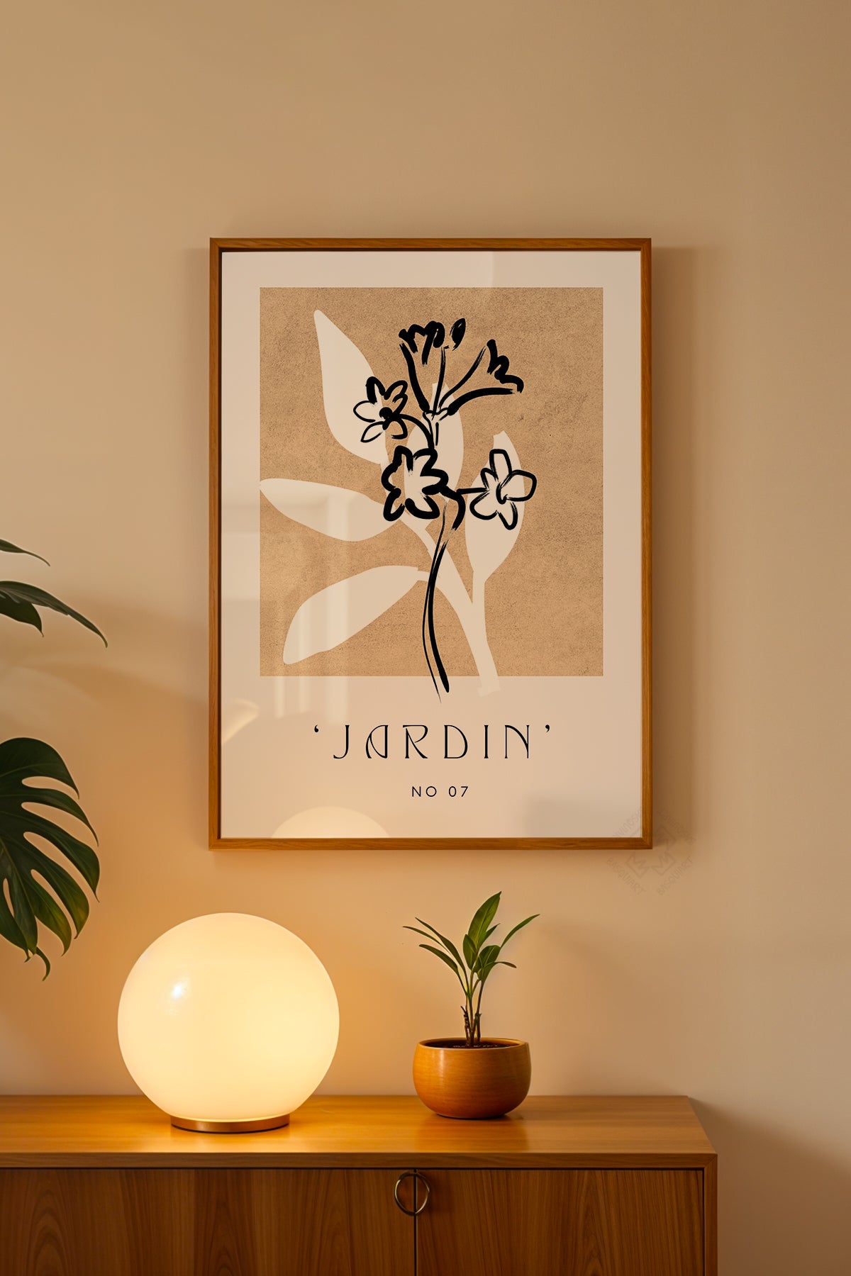 Bohemian Serisi Ahşap Çerçeveli Poster, Tablo No:120