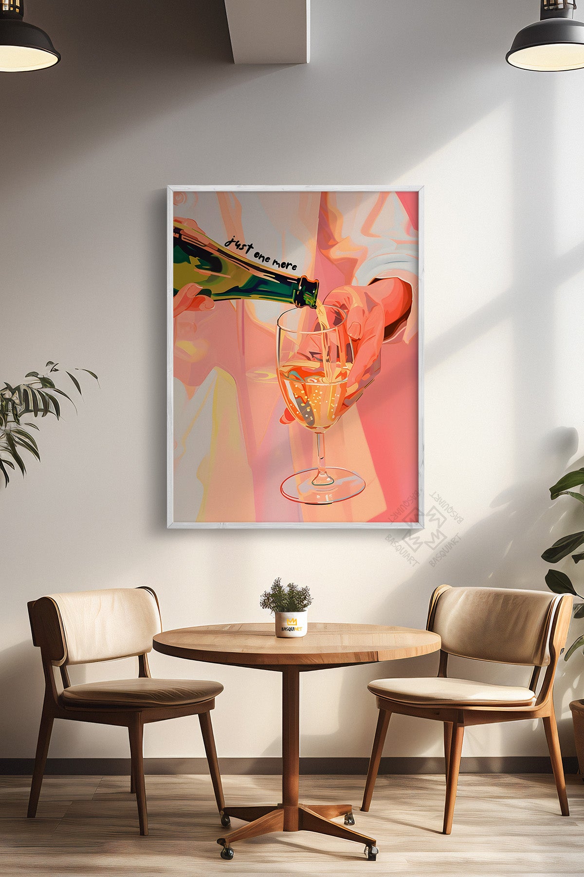 Kokteyl Serisi Beyaz Çerçeveli Poster, Tablo, Cafe, Restoran, Mutfak Duvar Dekoru No:28
