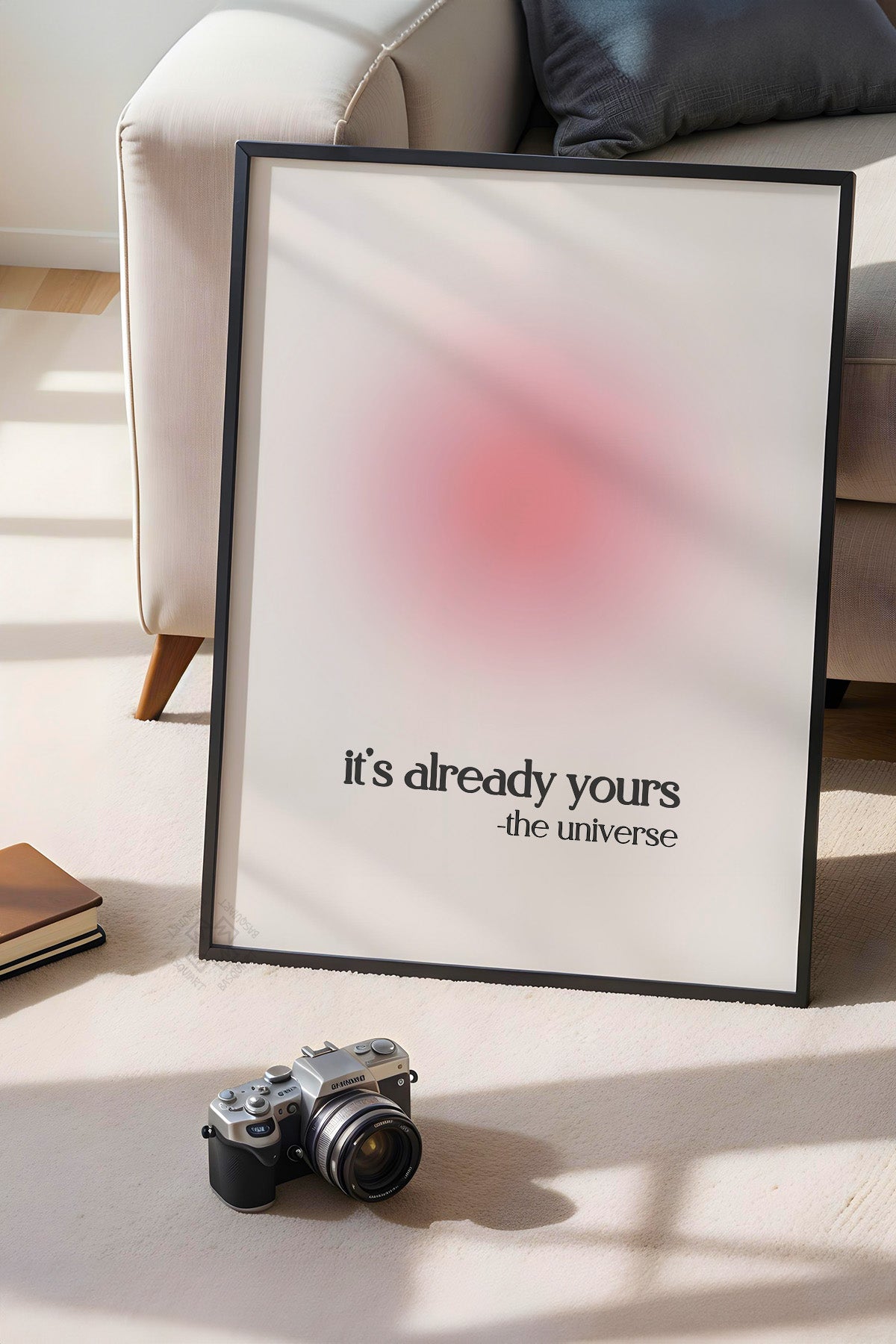 Aura Serisi Siyah Çerçeveli Poster, Tablo No:93