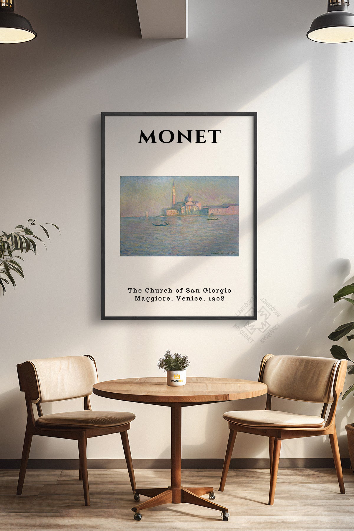 Claude Monet Serisi Siyah Çerçeveli Poster, Tablo Duvar Dekoru No:18