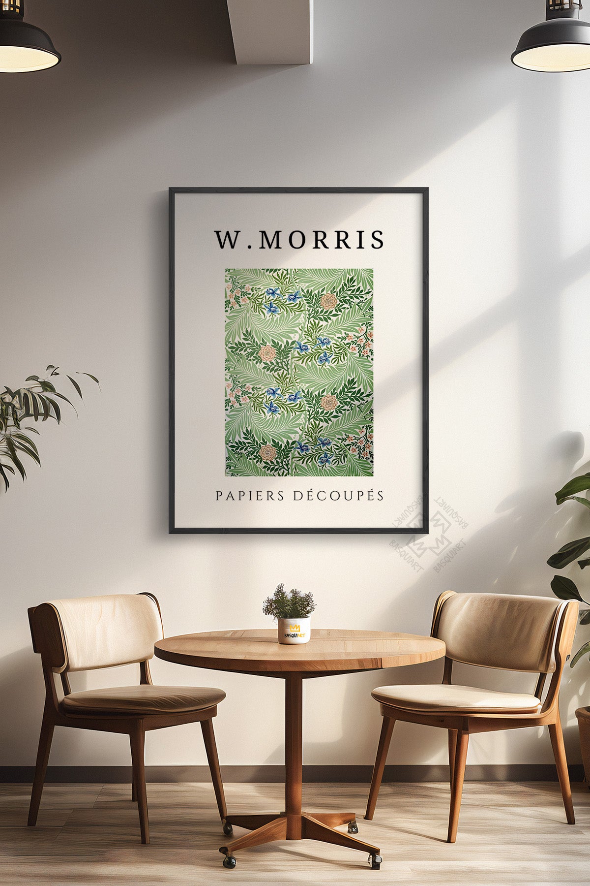 William Morris Serisi Siyah Çerçeveli Poster, Tablo Duvar Dekoru No:13