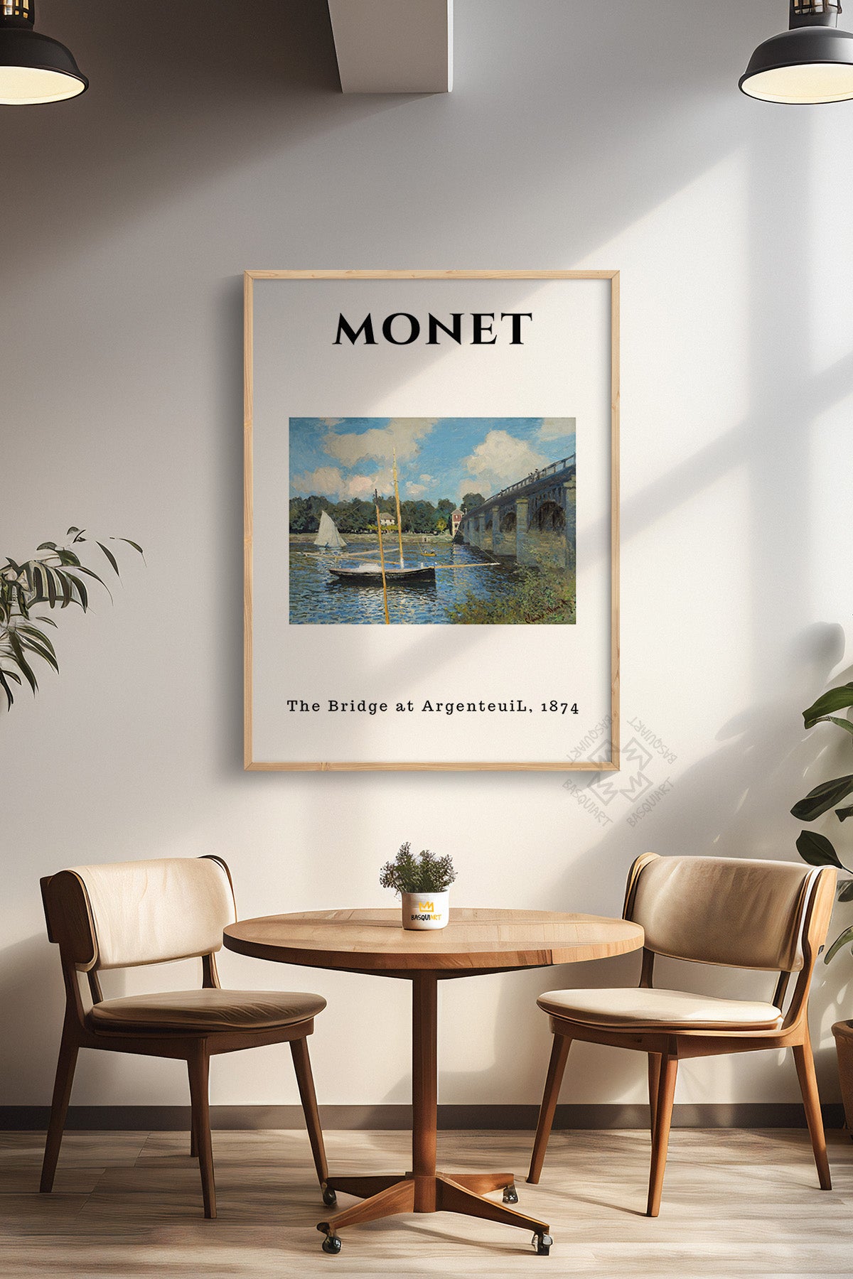 Claude Monet Serisi Ahşap Çerçeveli Poster, Tablo Duvar Dekoru No:20
