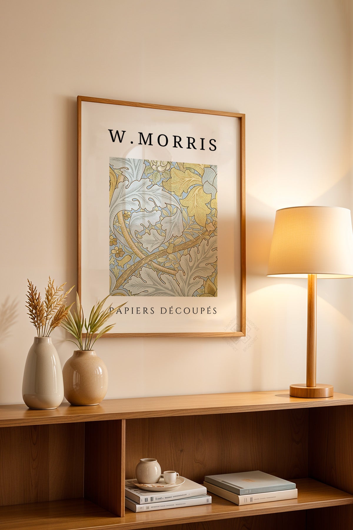 William Morris Serisi Ahşap Çerçeveli Poster, Tablo Duvar Dekoru No:10
