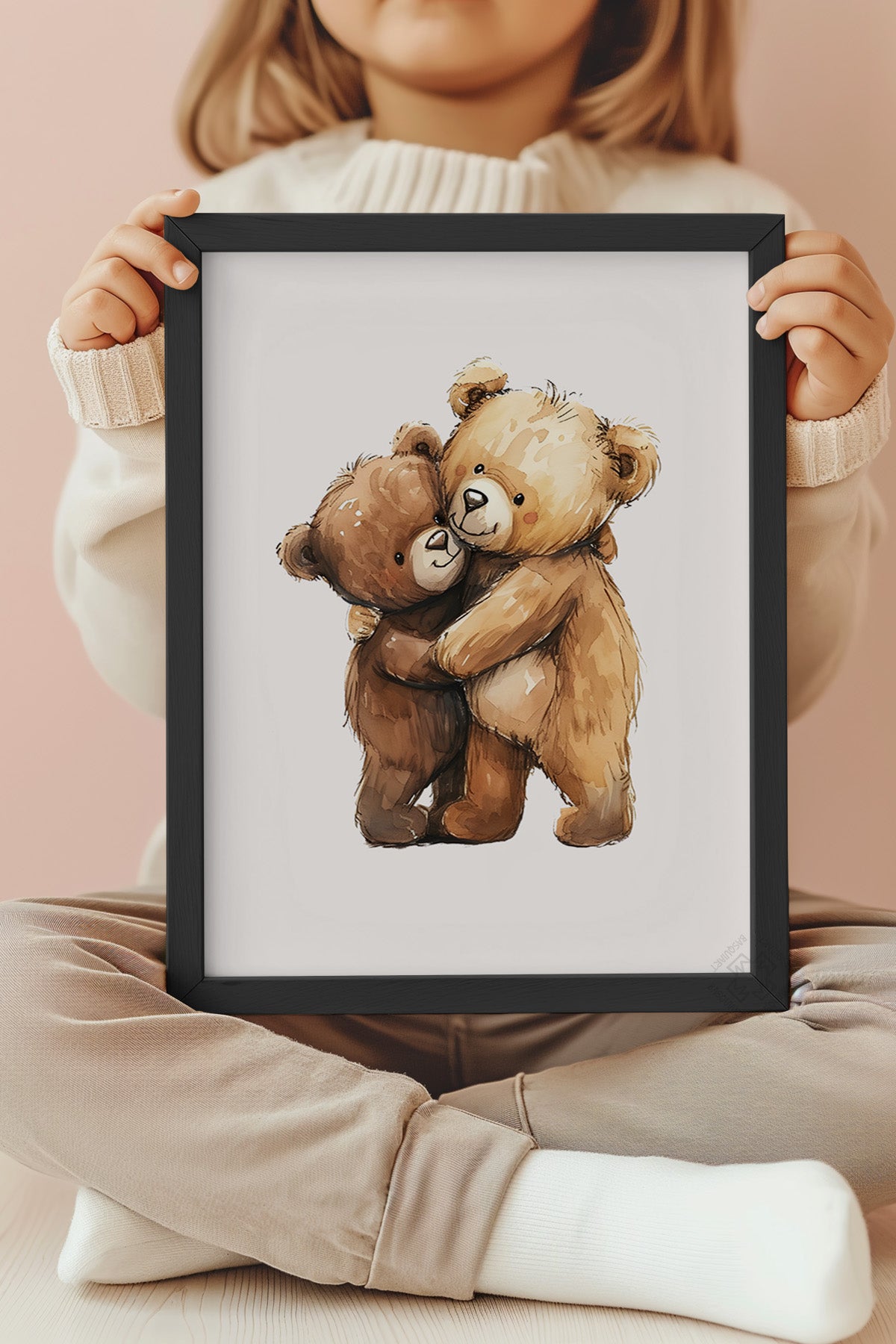 Çocuk Odası, Bebek Odası Siyah Çerçeveli Poster, Tablo No:81