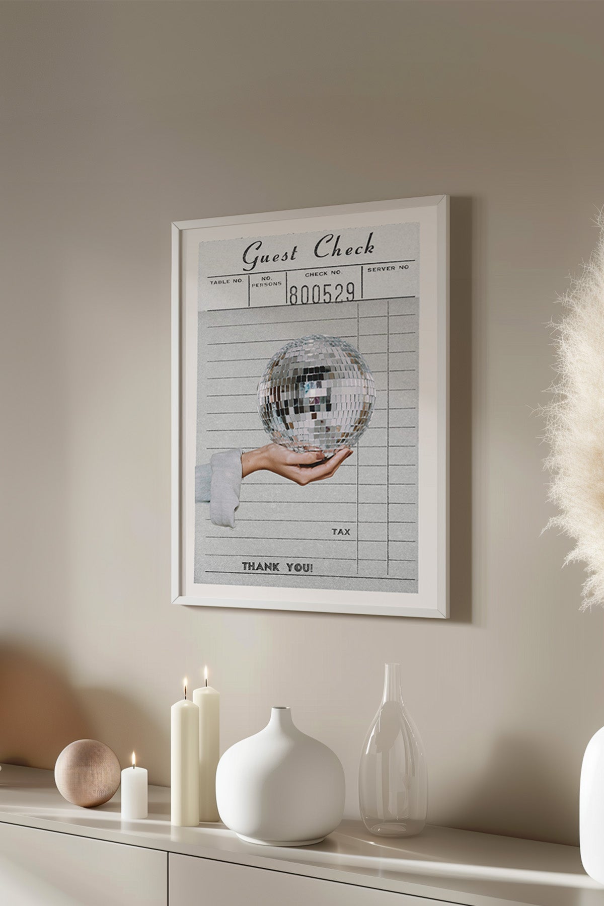 Lucky You Serisi Beyaz Çerçeveli Poster, Tablo Duvar Dekoru No:112