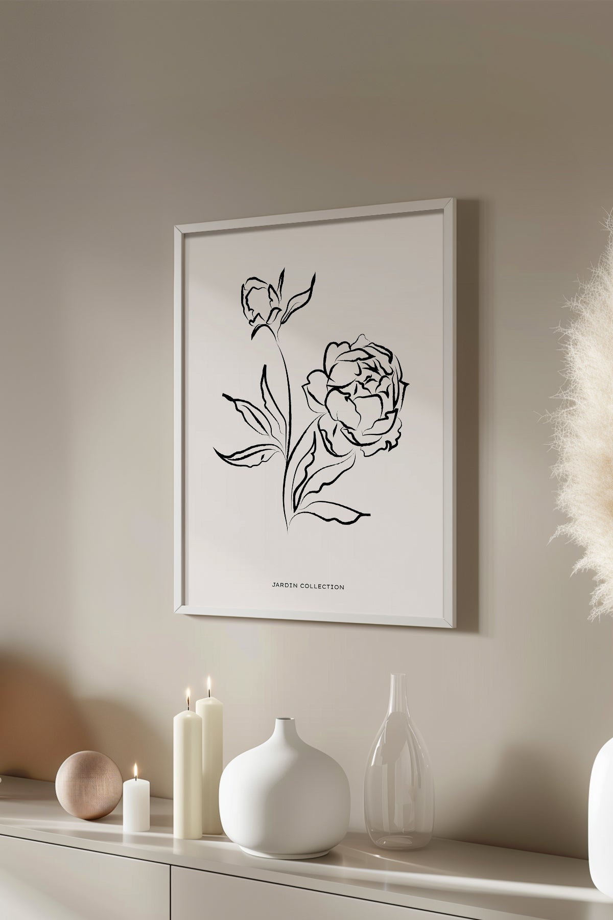 Bohemian Serisi Beyaz Çerçeveli Poster, Tablo No:114