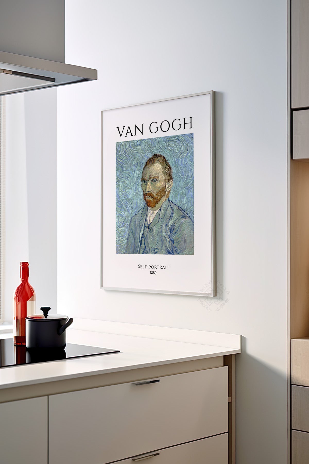 Vincent Van Gogh Serisi Beyaz Çerçeveli Poster, Tablo Duvar Dekoru No:11