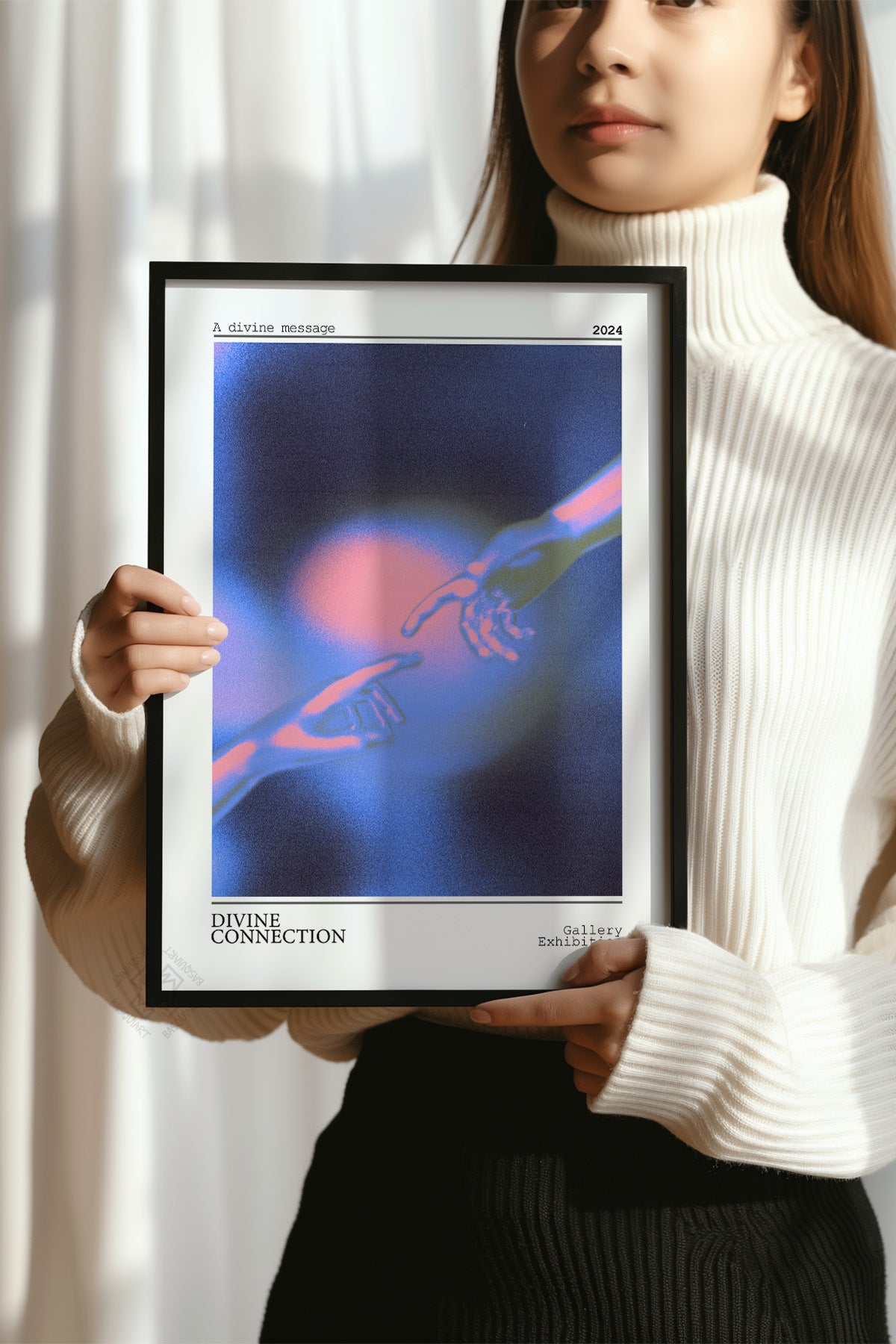 Aura Serisi Siyah Çerçeveli Poster, Tablo No:64