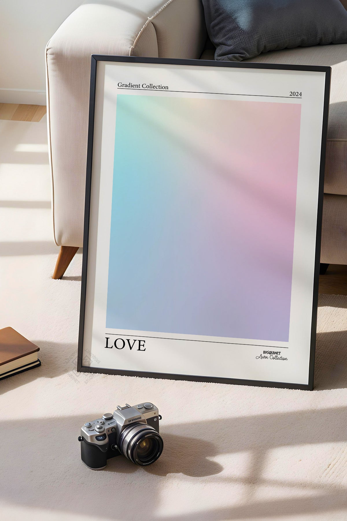 Aura Serisi Siyah Çerçeveli Poster, Tablo No:44