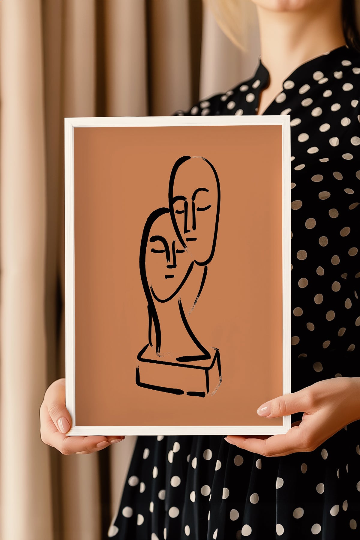 Bohemian Serisi Beyaz Çerçeveli Poster, Tablo No:104