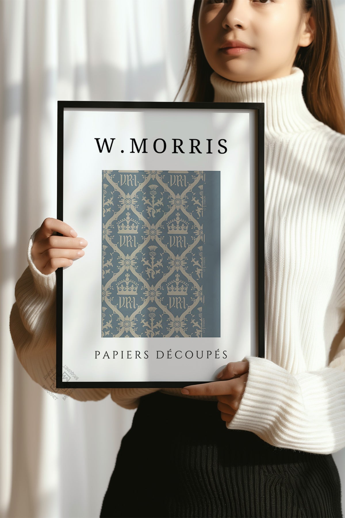 William Morris Serisi Siyah Çerçeveli Poster, Tablo Duvar Dekoru No:21