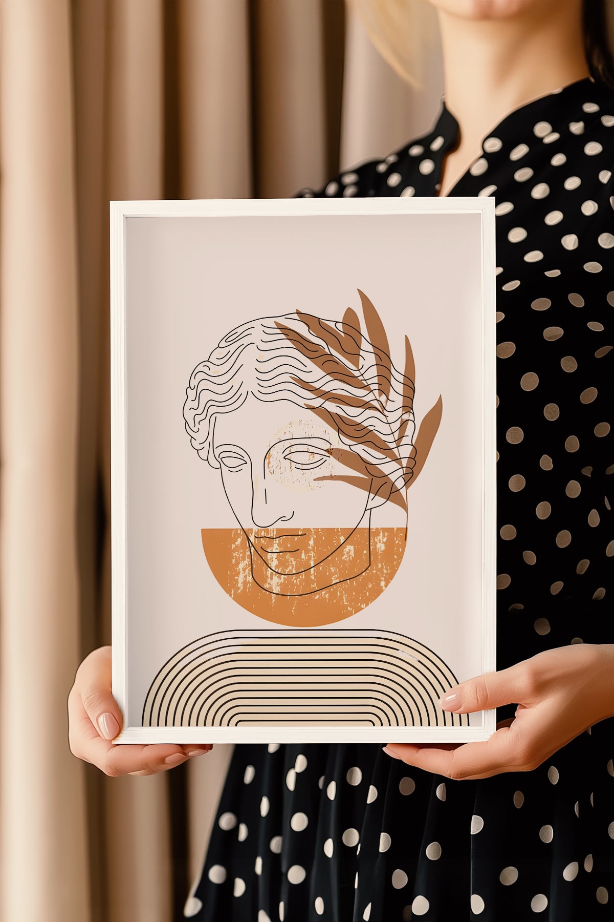 Bohemian Serisi Beyaz Çerçeveli Poster, Tablo No:31