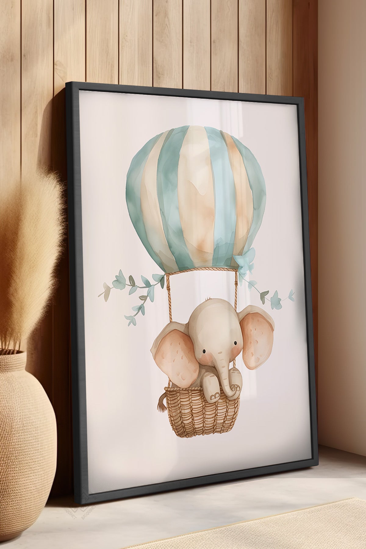 Çocuk Odası, Bebek Odası Siyah Çerçeveli Poster, Tablo No:46