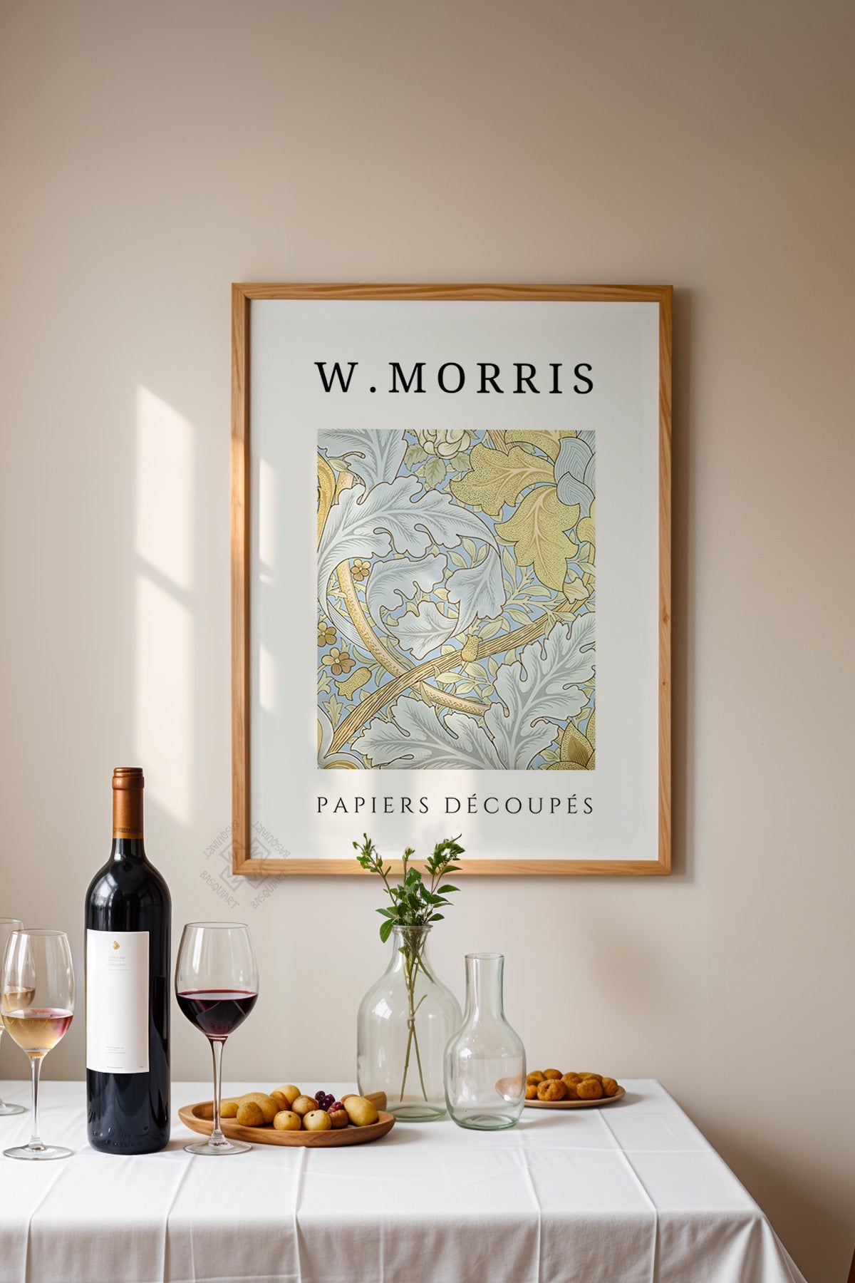 William Morris Serisi Ahşap Çerçeveli Poster, Tablo Duvar Dekoru No:10