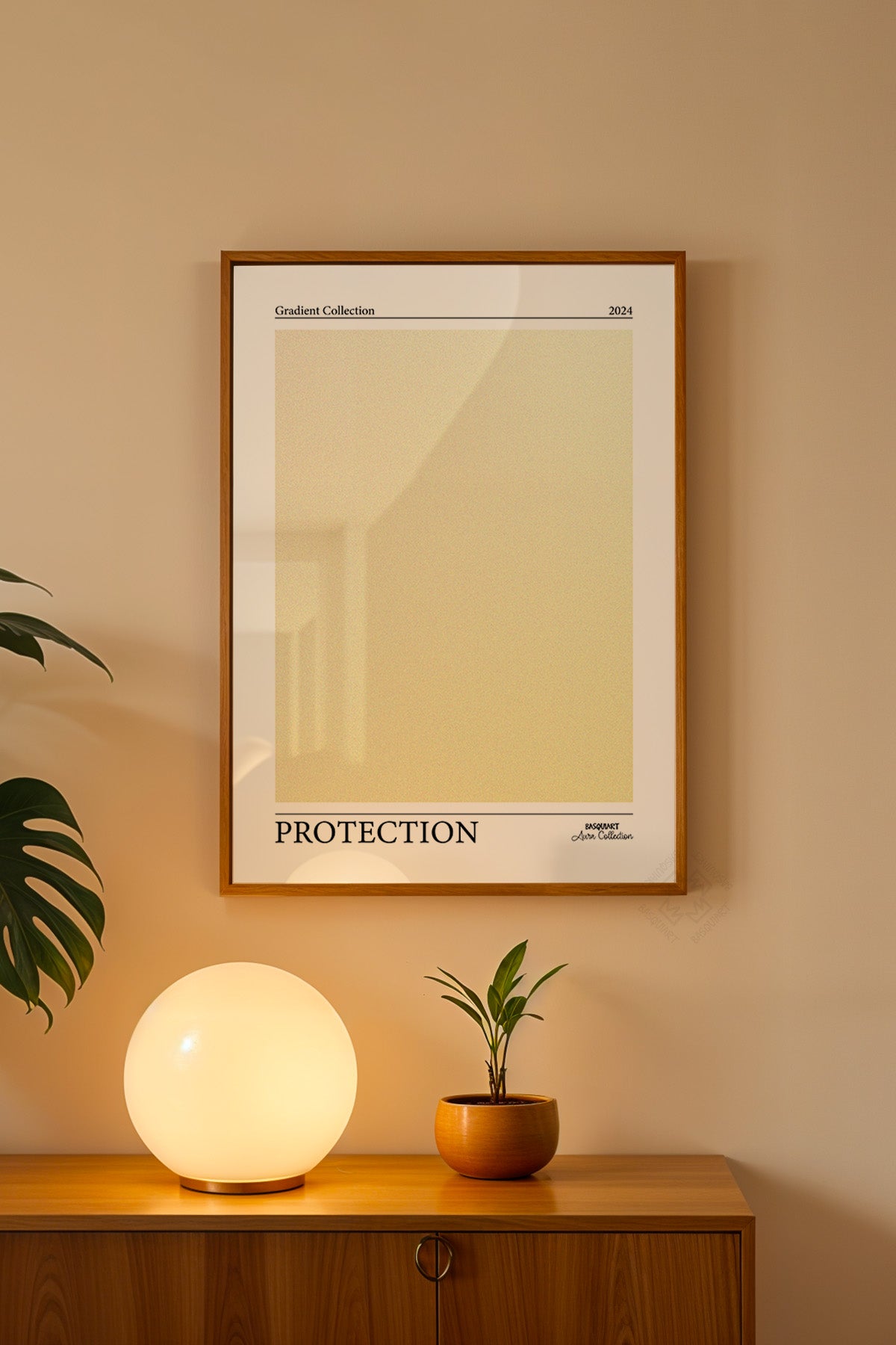 Aura Serisi Ahşap Çerçeveli Poster, Tablo No:49