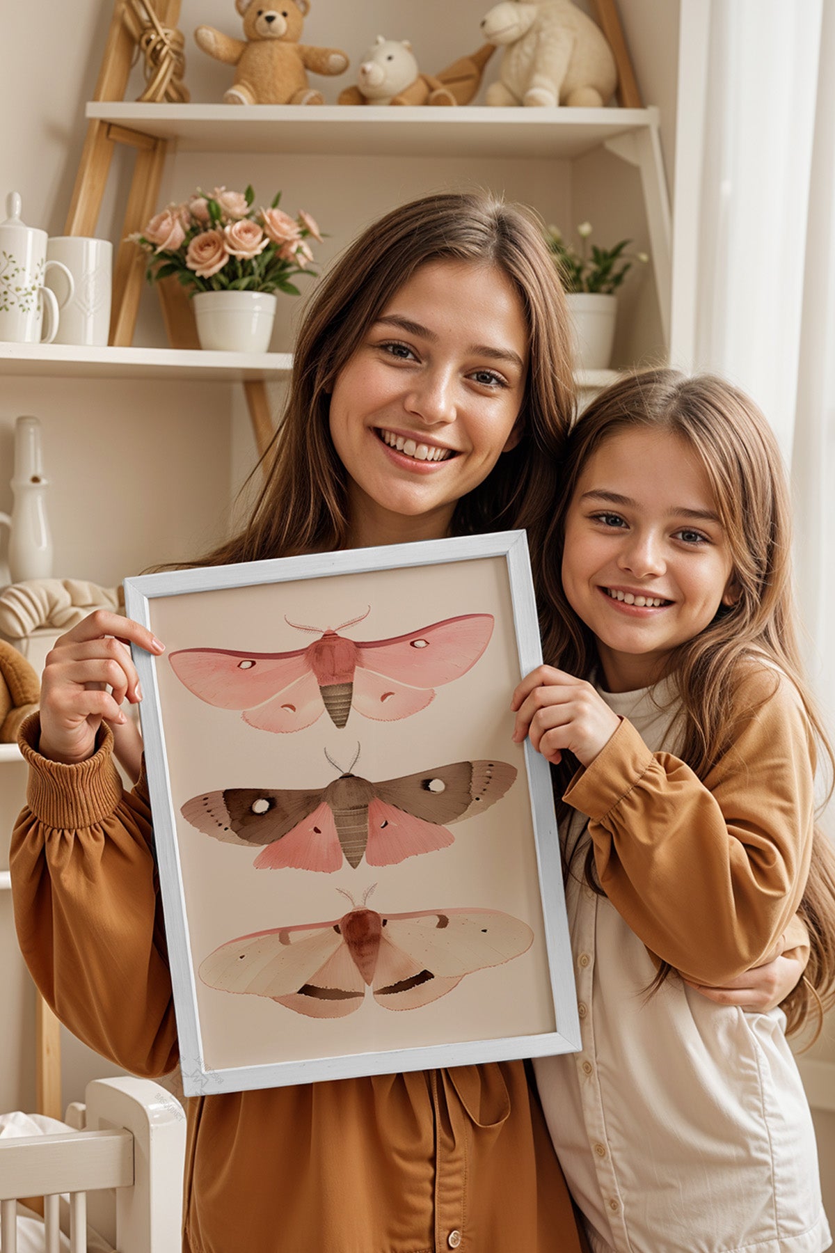 Çocuk Odası, Bebek Odası Beyaz Çerçeveli Poster, Tablo No:76