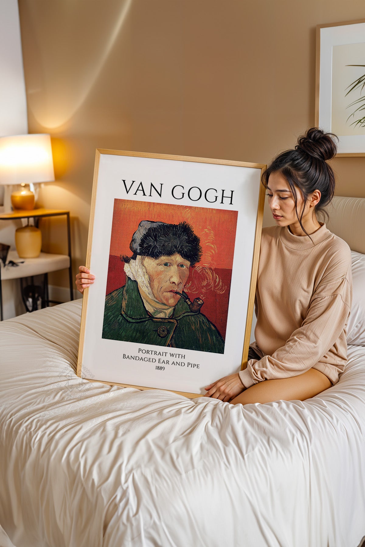 Vincent Van Gogh Serisi Ahşap Çerçeveli Poster, Tablo Duvar Dekoru No:26