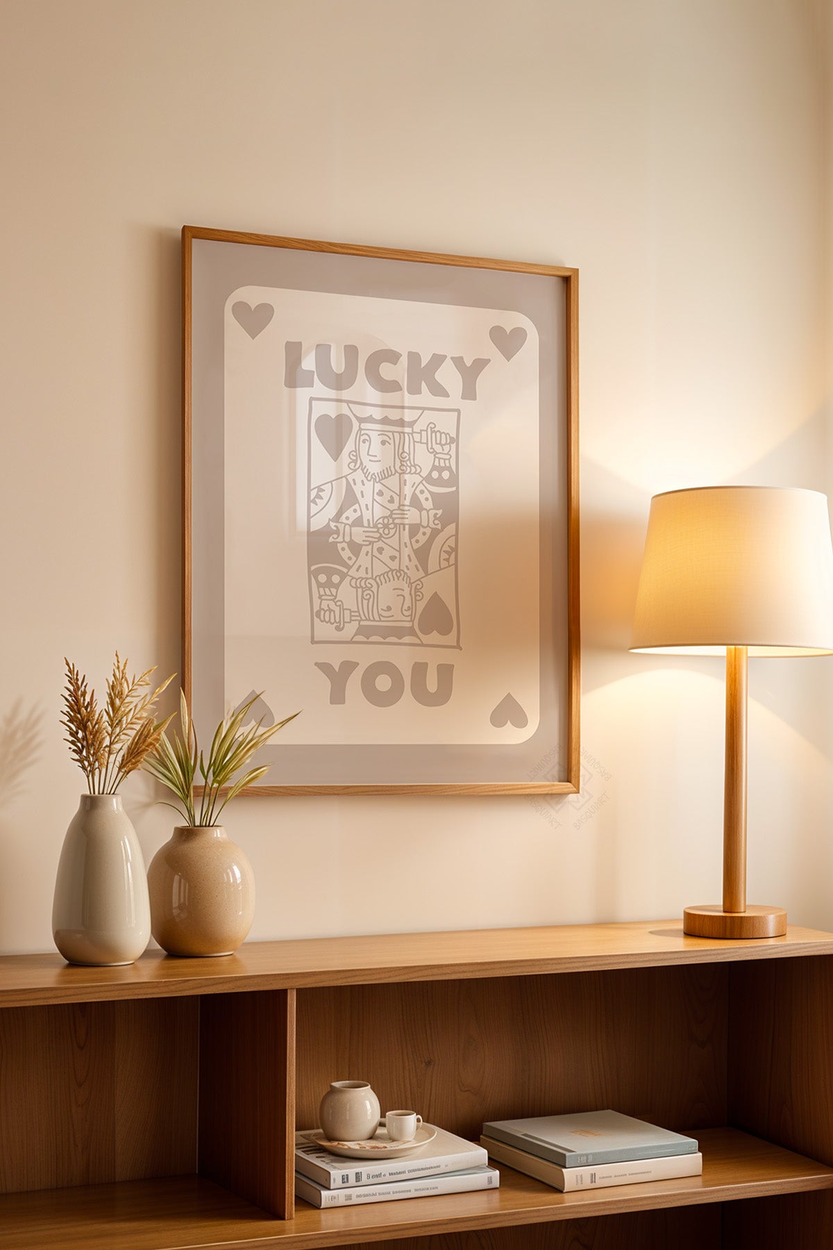 Lucky You Serisi Ahşap Çerçeveli Poster, Tablo Duvar Dekoru No:5